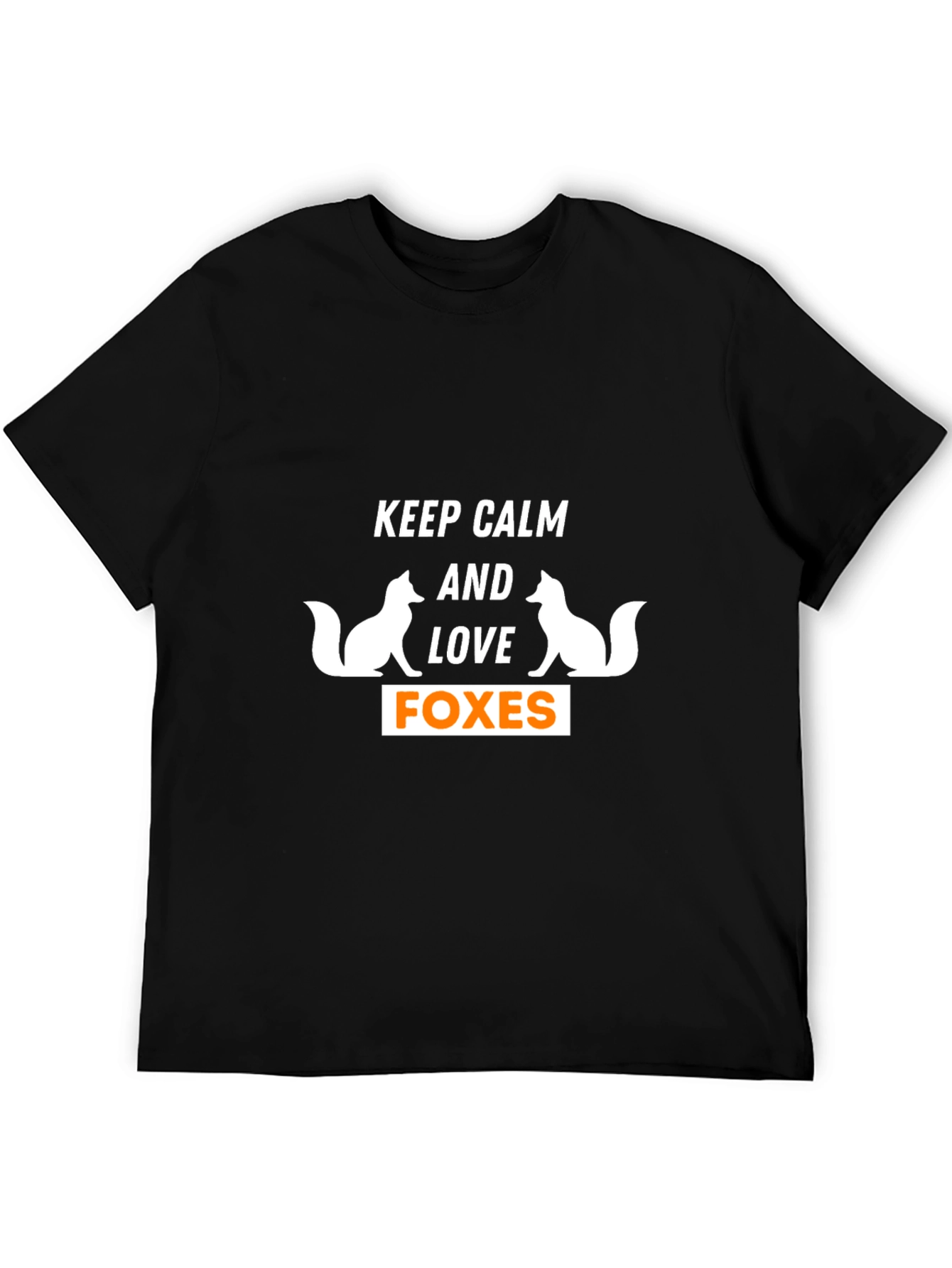 Keep Calm and Love Foxes Graphic T-Shirt