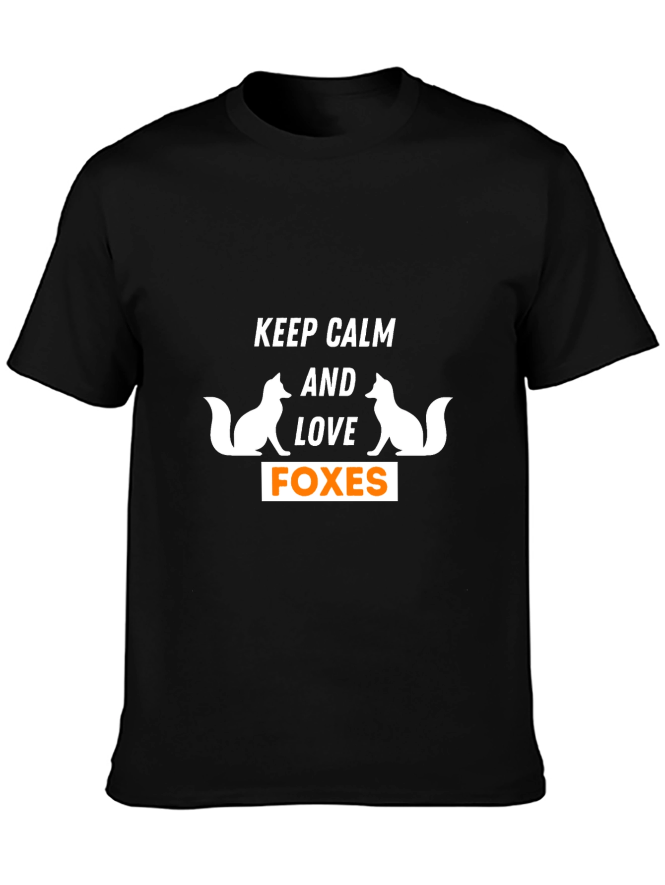 Keep Calm and Love Foxes Graphic T-Shirt