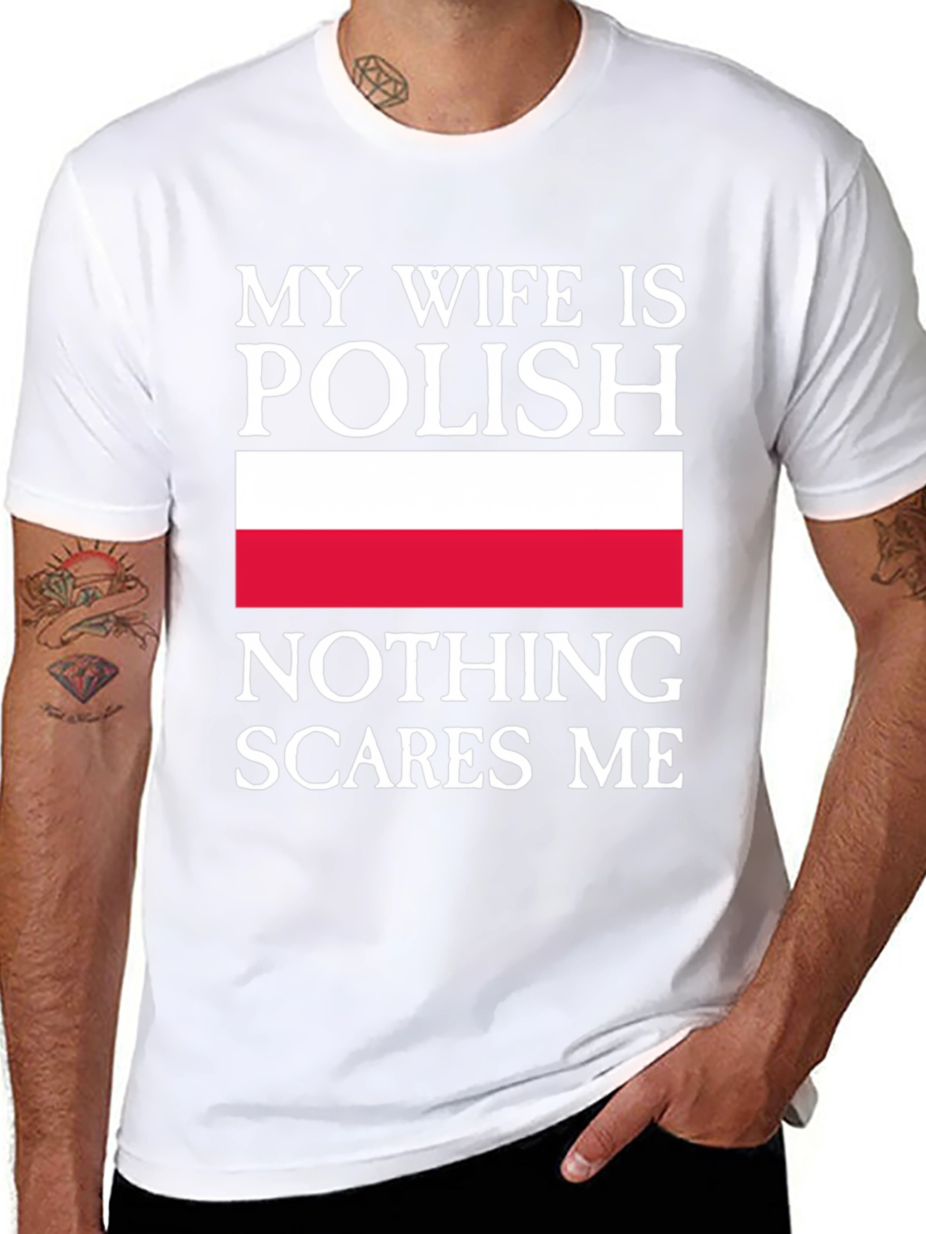 My Wife is Polish - Funny Mens T-Shirt