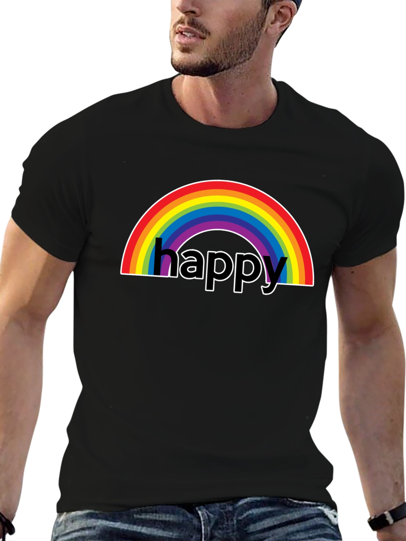 Happy Rainbow Graphic Tee