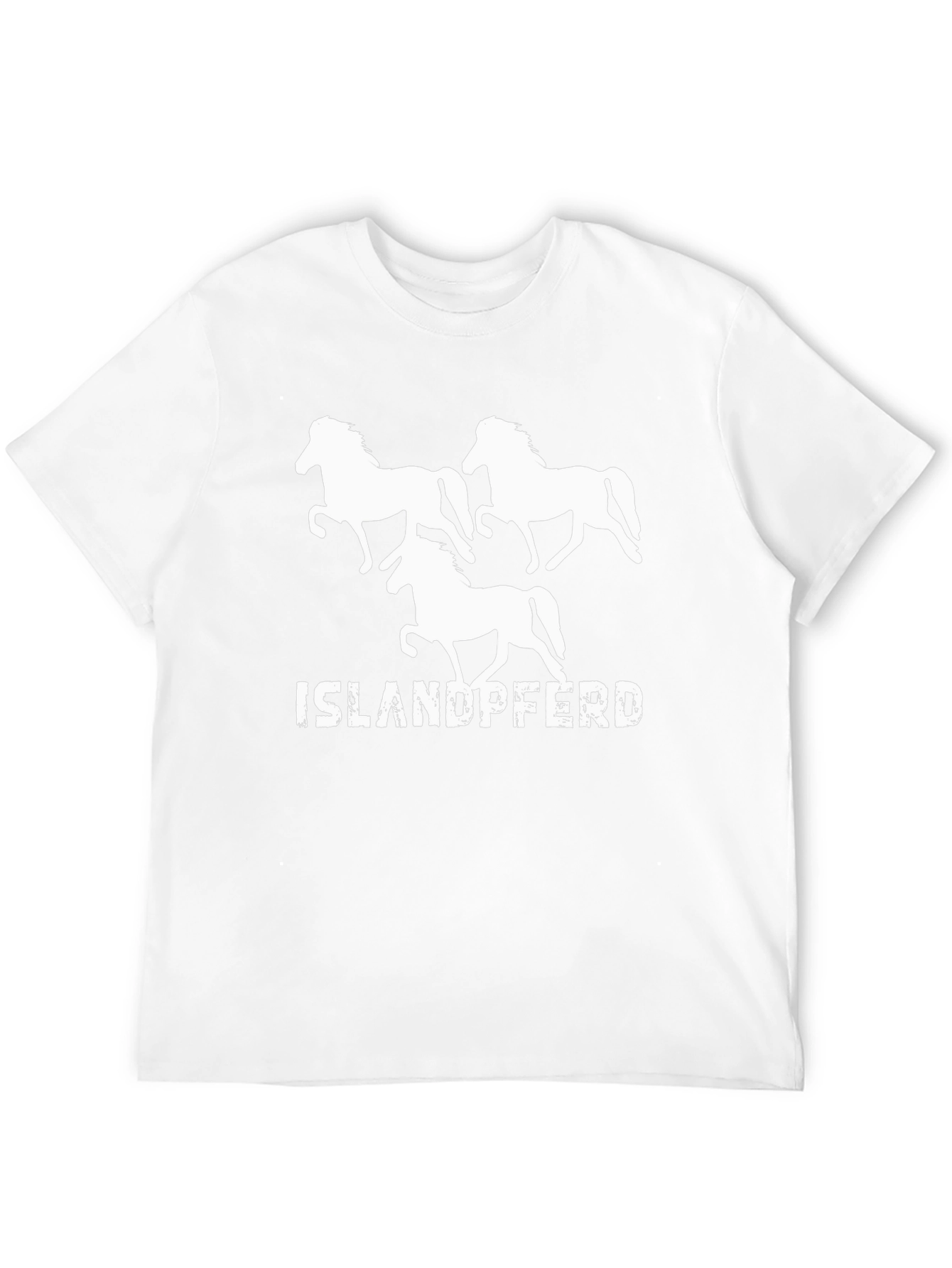 Islandpferd Black T-Shirt Horse Lover Tee