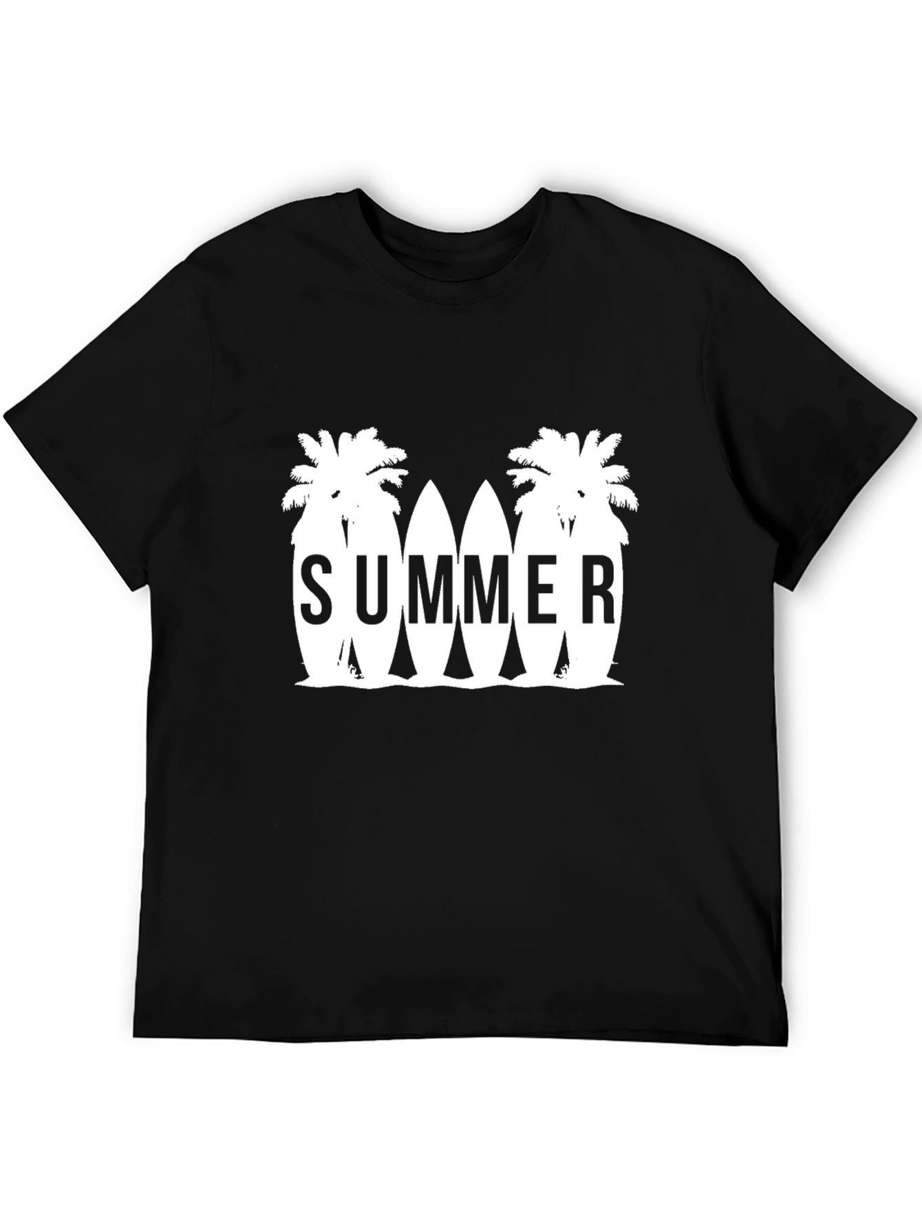Summer Surfboard T-Shirt - Palm Tree Beach Vibes