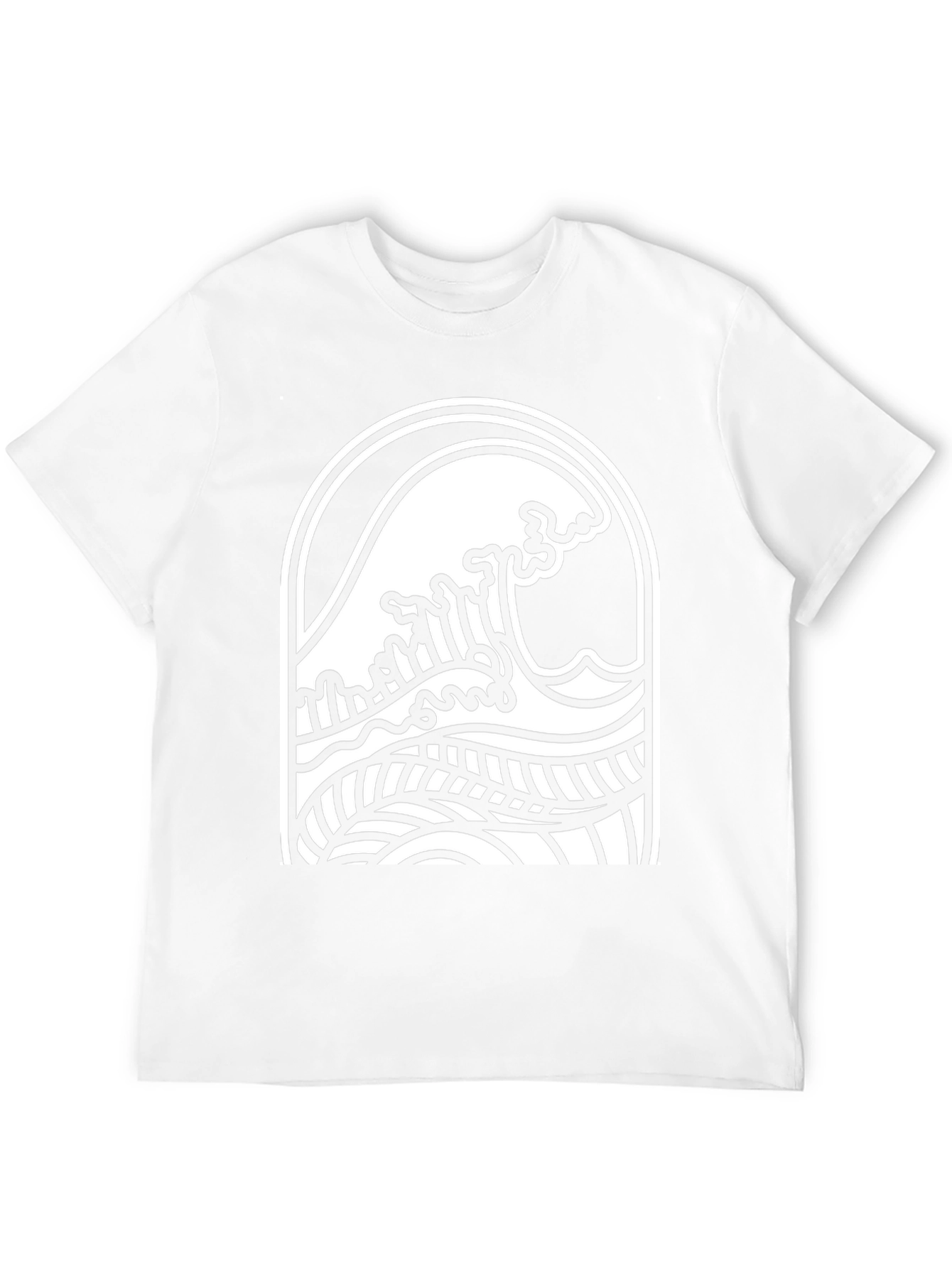 Black Wave Graphic Tee - Surf Style