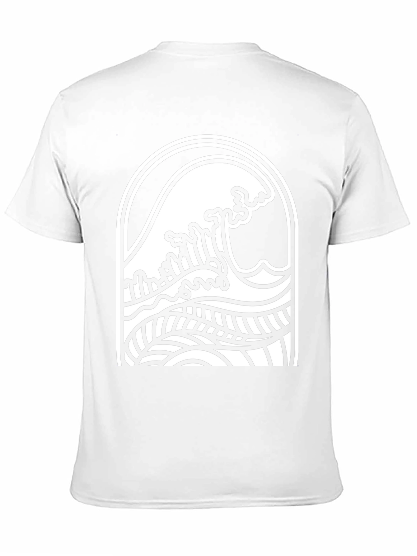Black Wave Graphic Tee - Surf Style