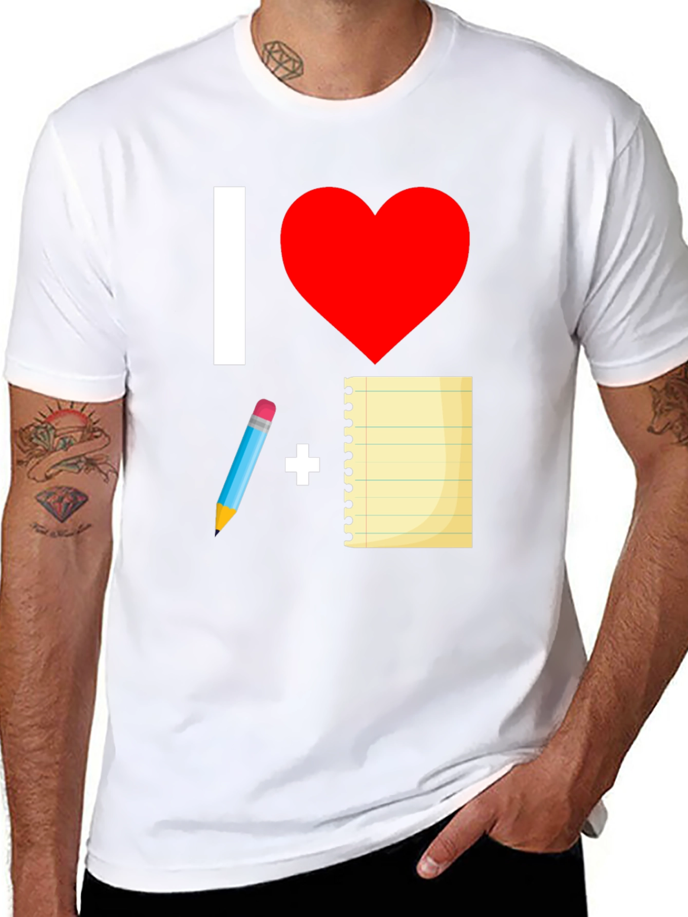 I Love Writing T-Shirt - Creative Tee