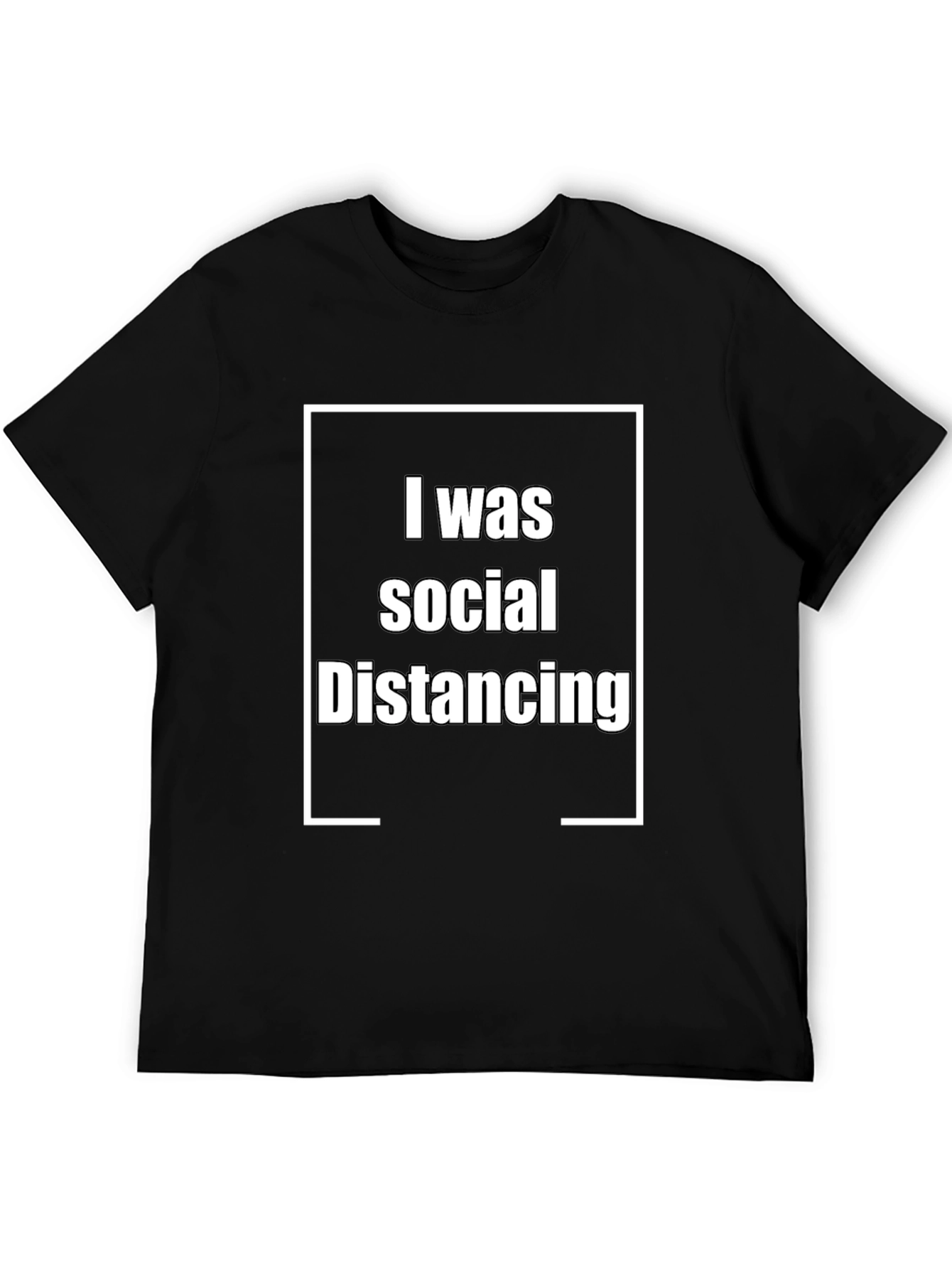 Social Distancing Graphic Tee - Black