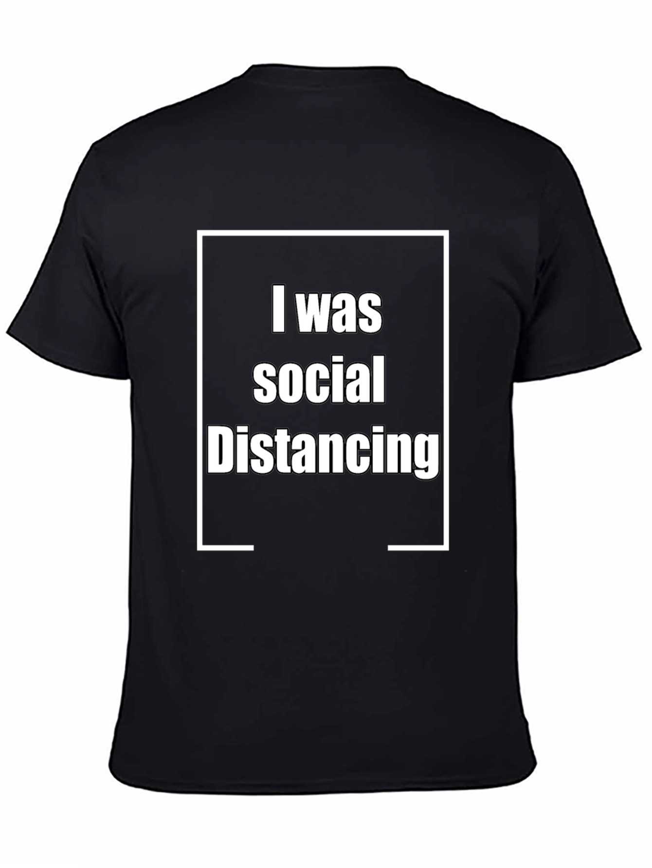 Social Distancing Graphic Tee - Black