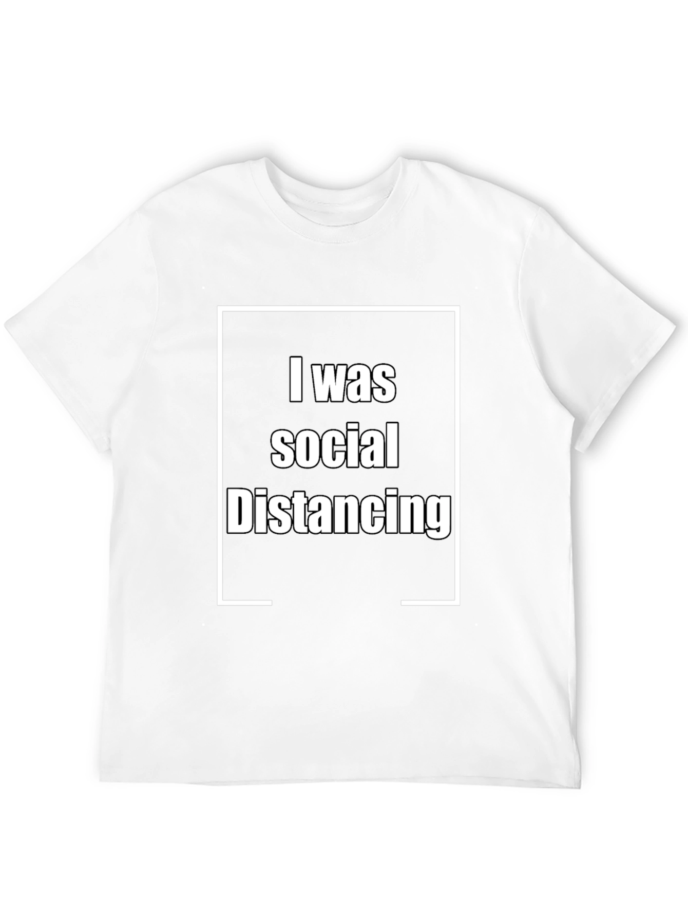 Social Distancing Graphic Tee - Black