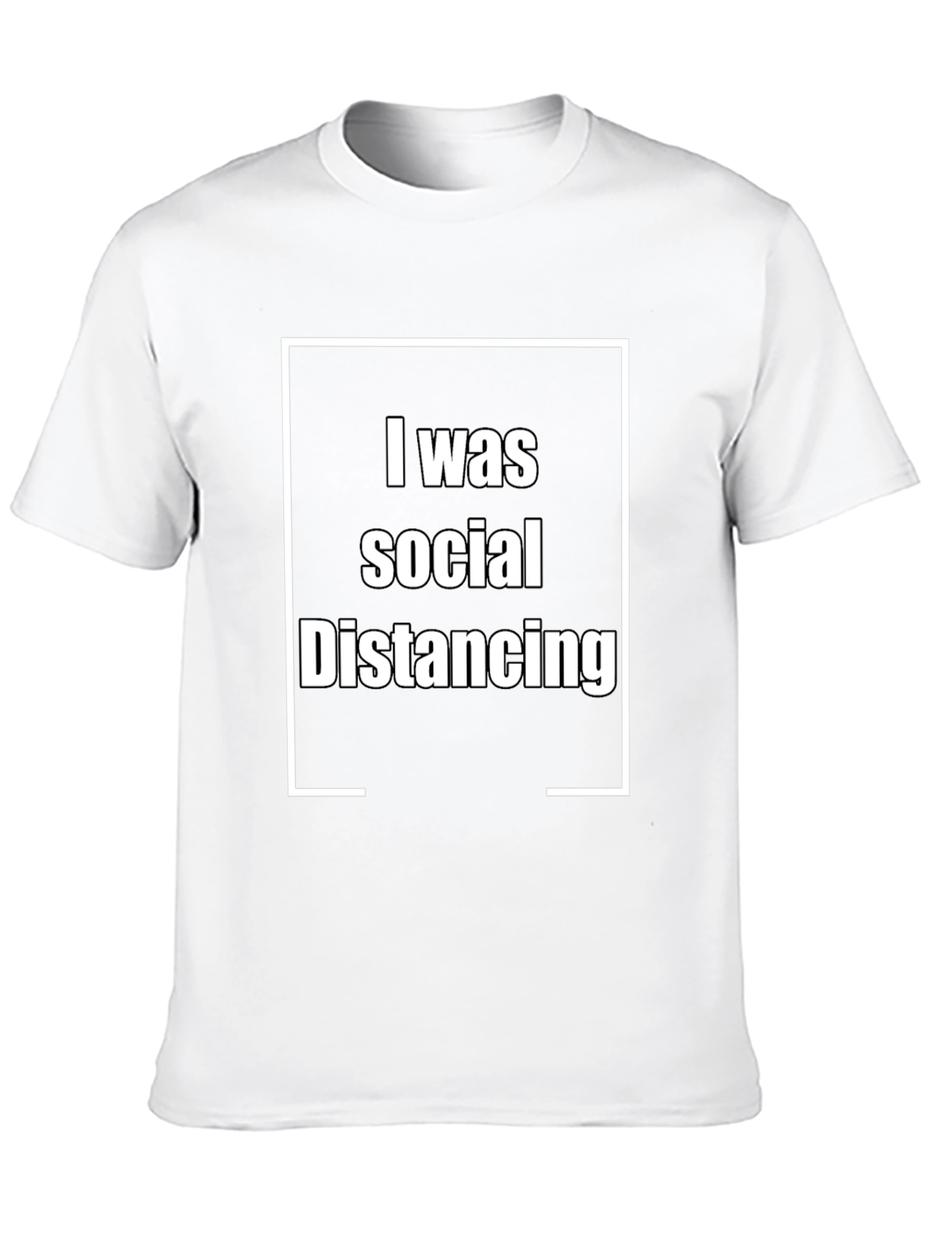 Social Distancing Graphic Tee - Black