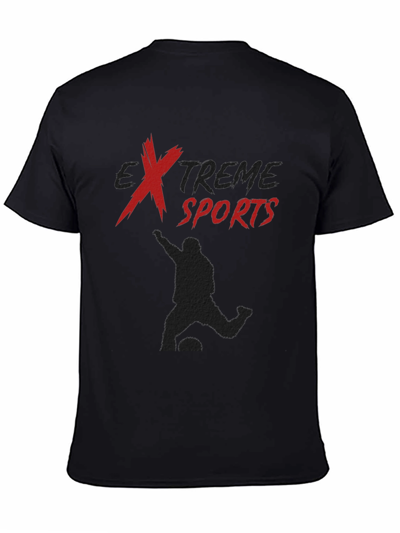 Extreme Sports Black Graphic T-Shirt