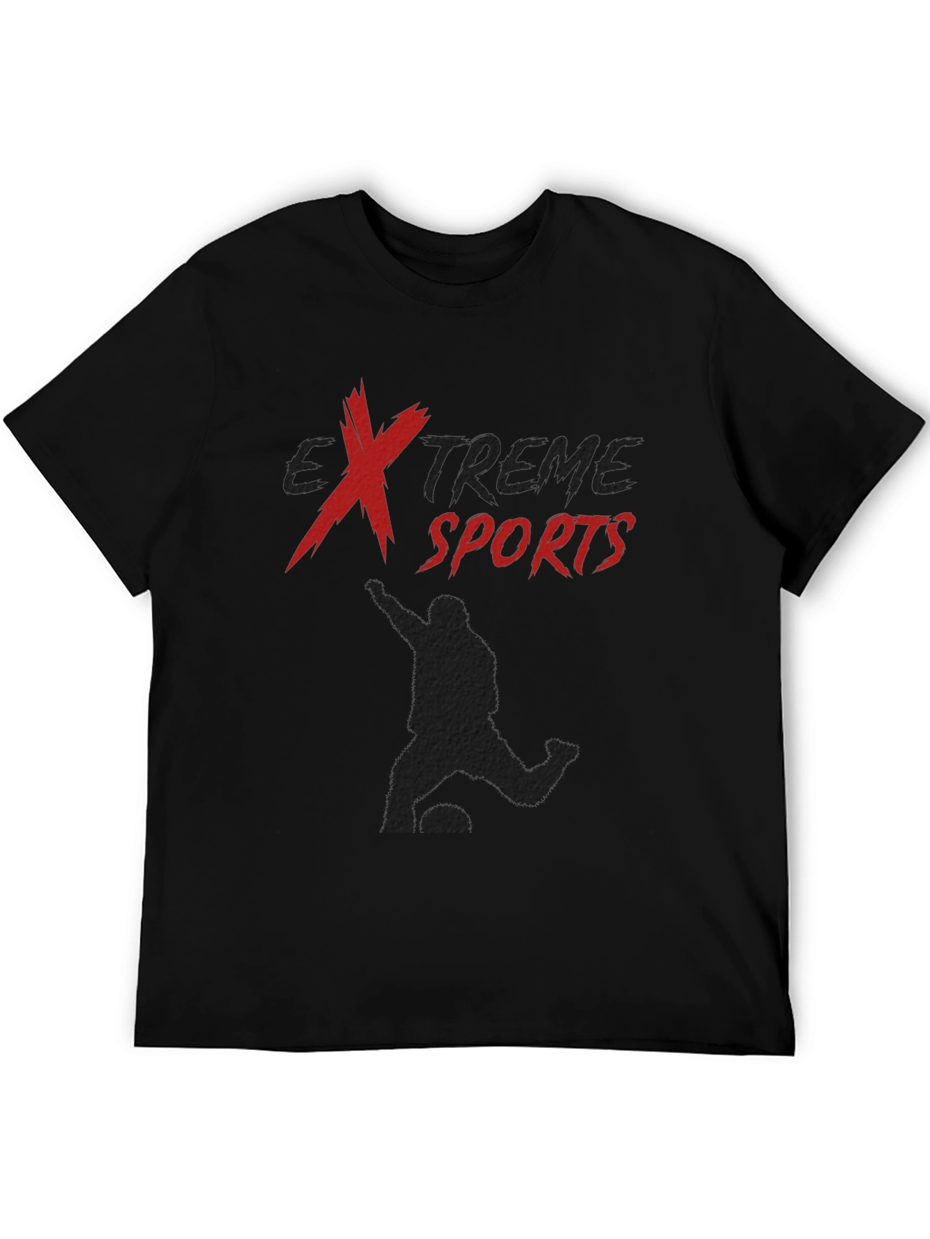 Extreme Sports Black Graphic T-Shirt