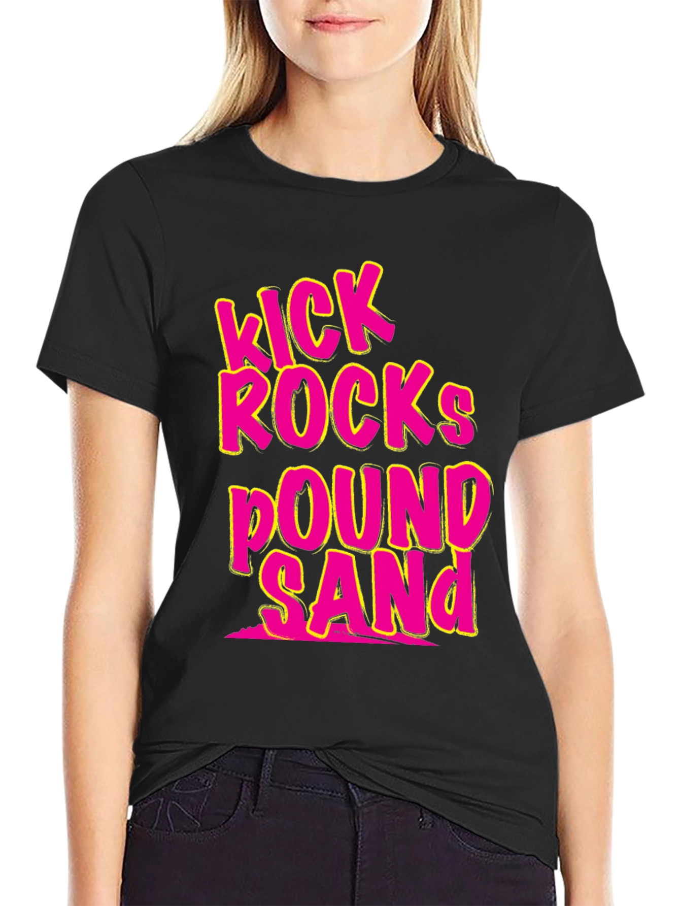 Kick Rocks Pound Sand Graphic Tee