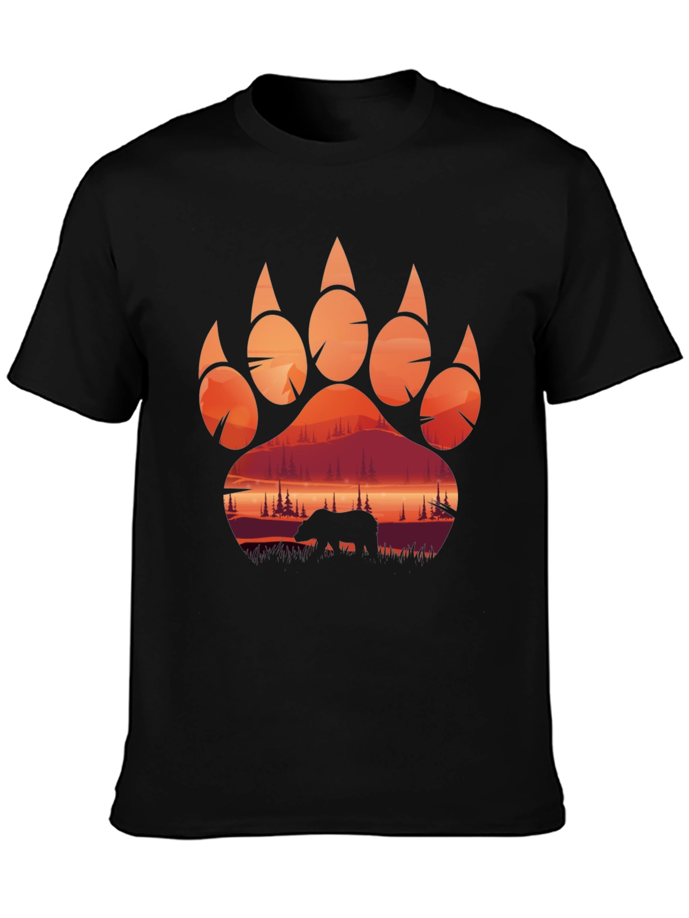 Bear Claw Silhouette Graphic Tee