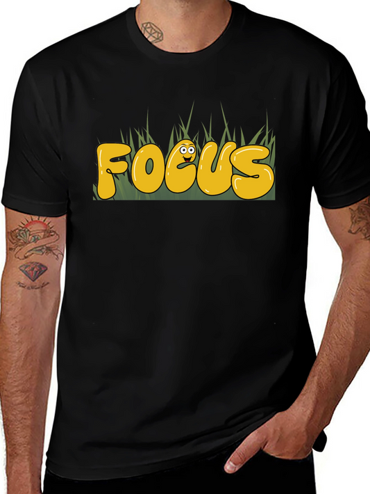 Focus Funny Graphic Tee - Black T-Shirt