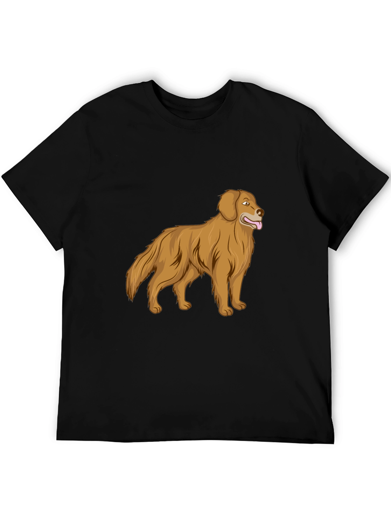 Golden Retriever Graphic Print T-Shirt