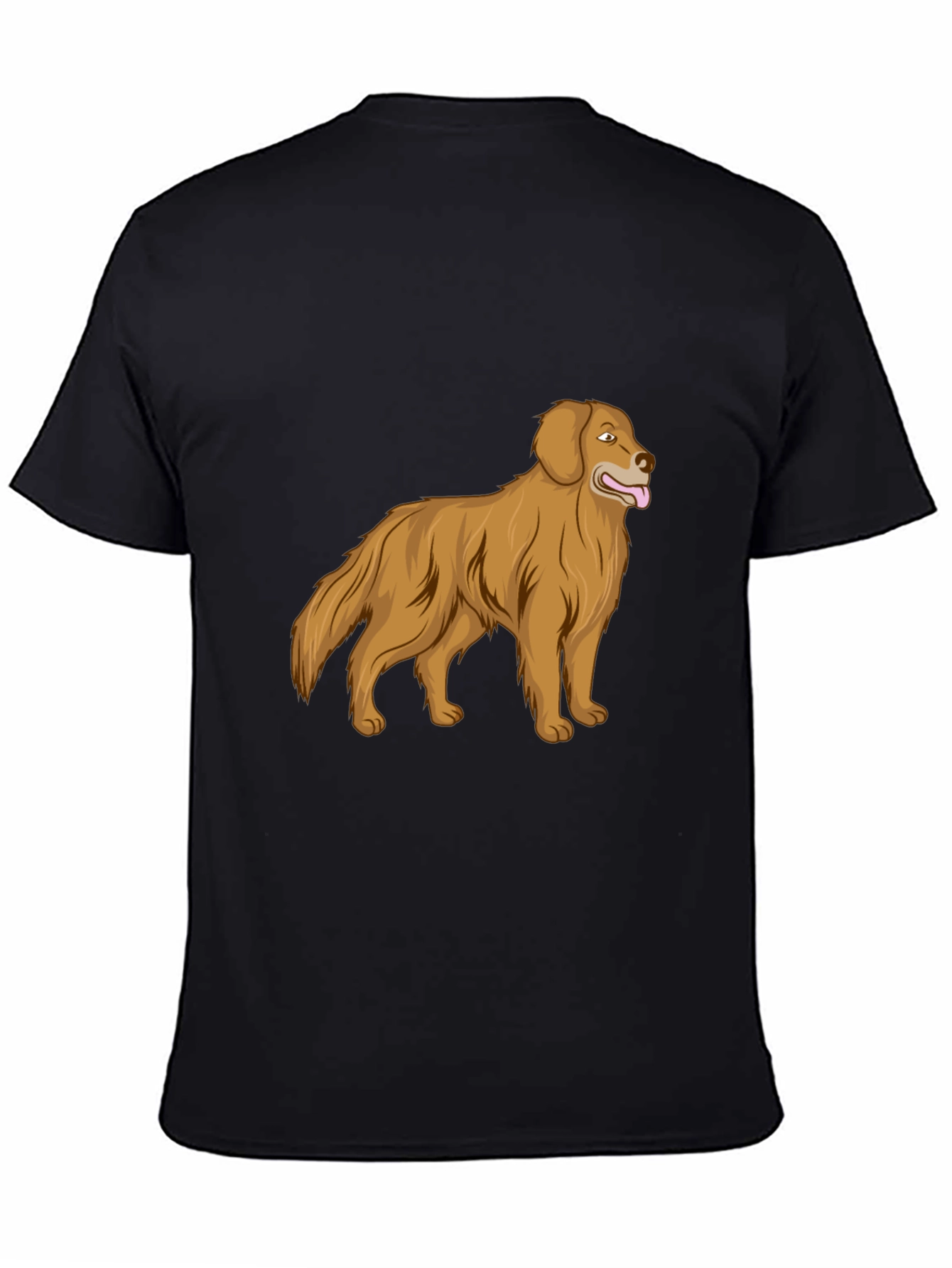 Golden Retriever Graphic Print T-Shirt