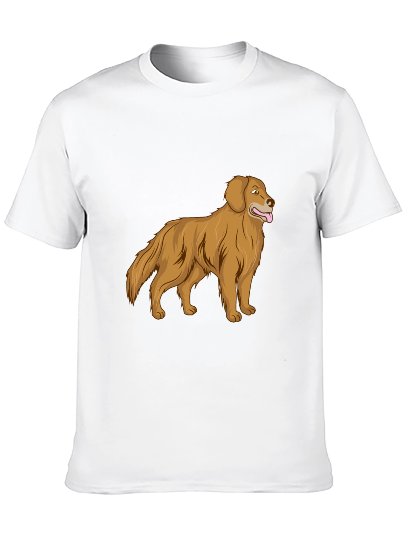 Golden Retriever Graphic Print T-Shirt