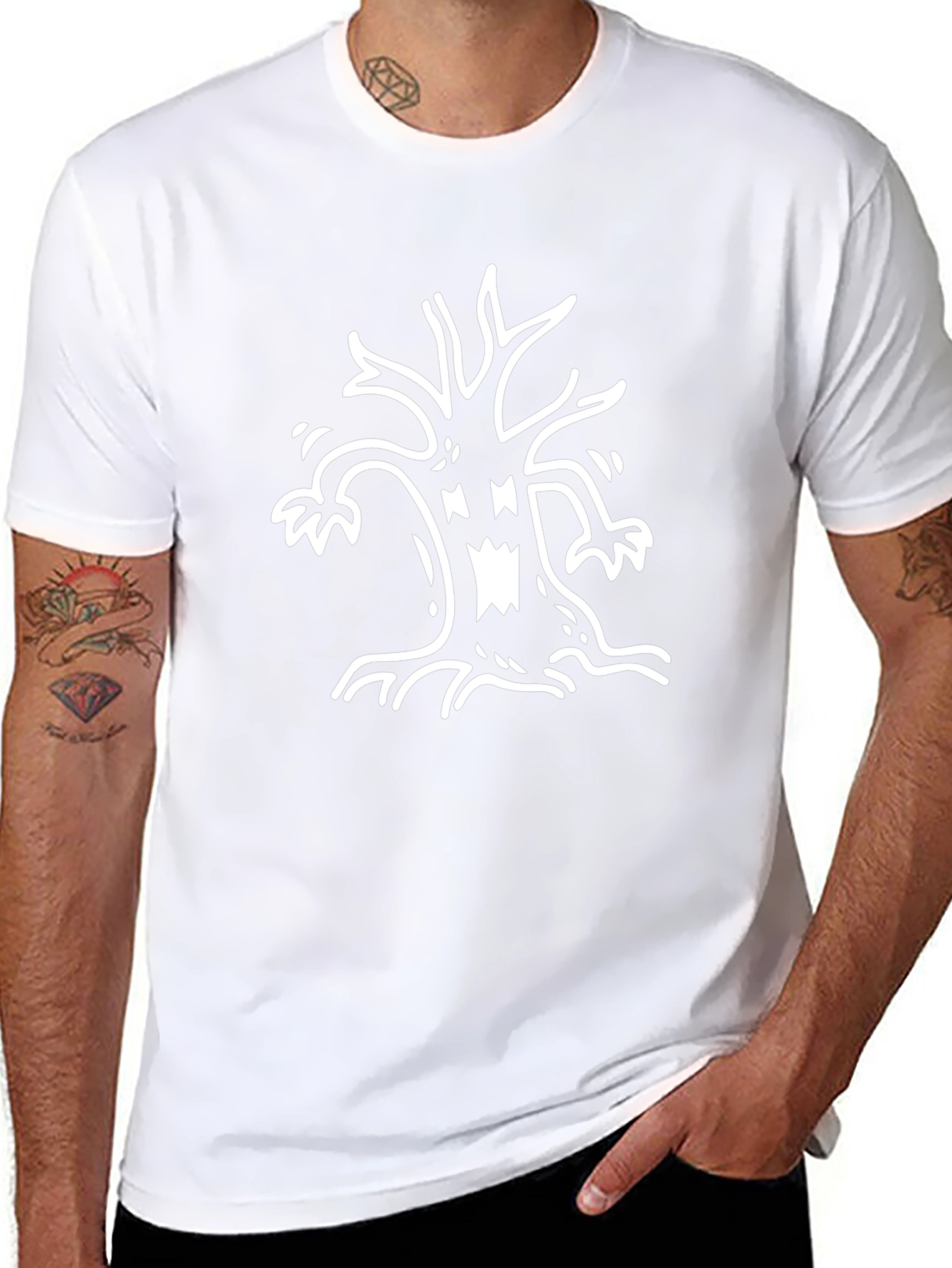 Spooky Tree Graphic Tee - Halloween Shirt
