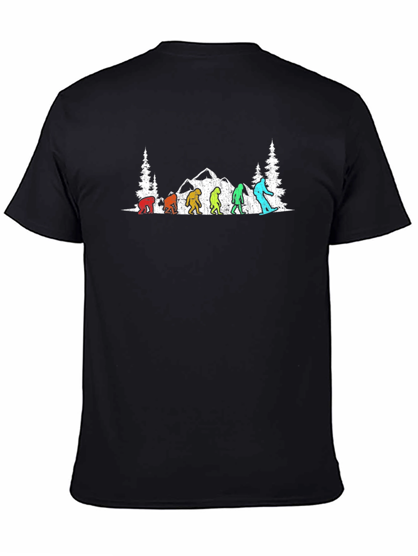 Sasquatch Evolution T-Shirt - Black