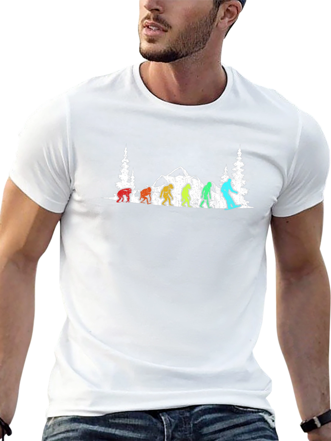 Sasquatch Evolution T-Shirt - Black