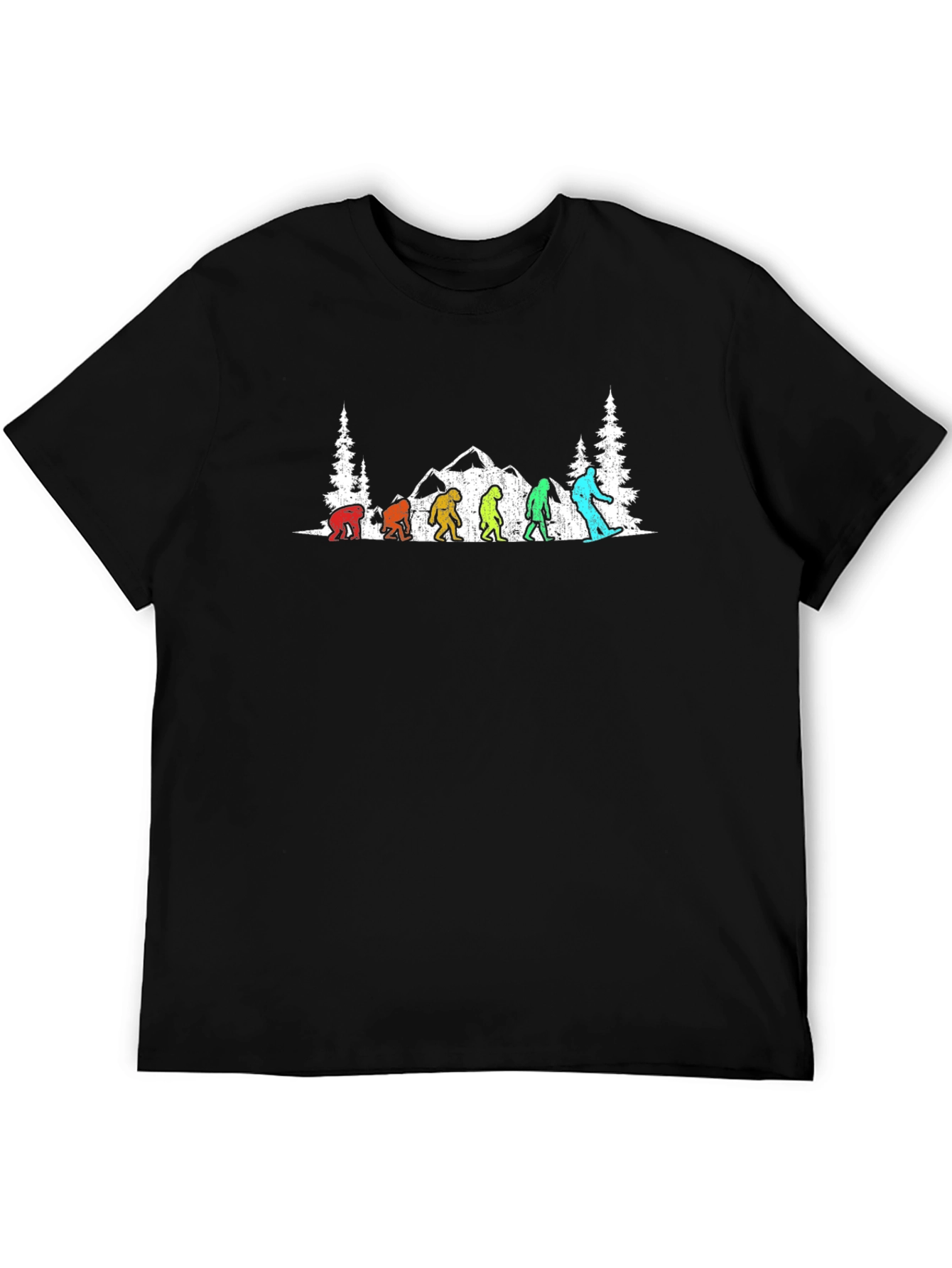 Sasquatch Evolution T-Shirt - Black