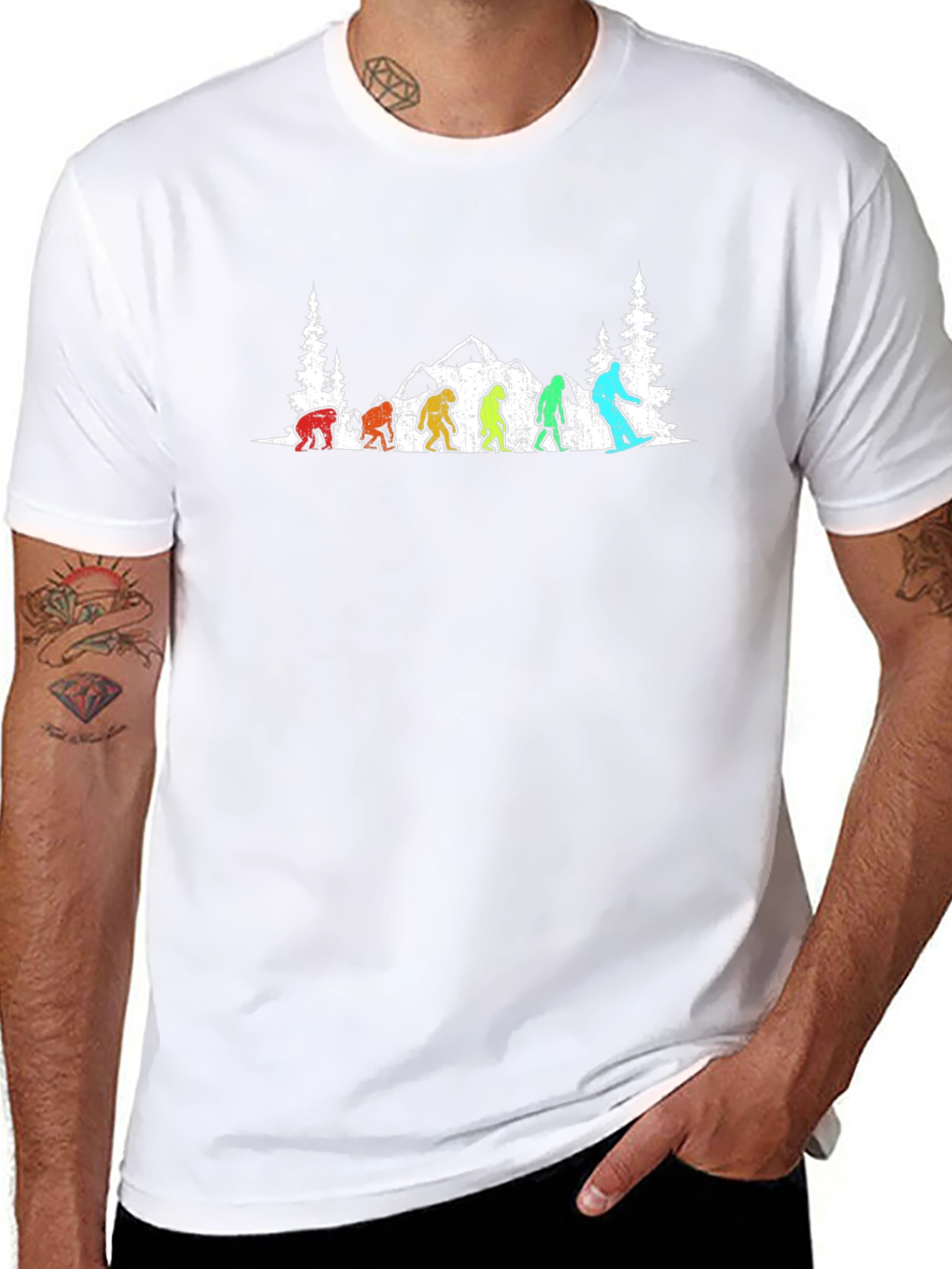 Sasquatch Evolution T-Shirt - Black