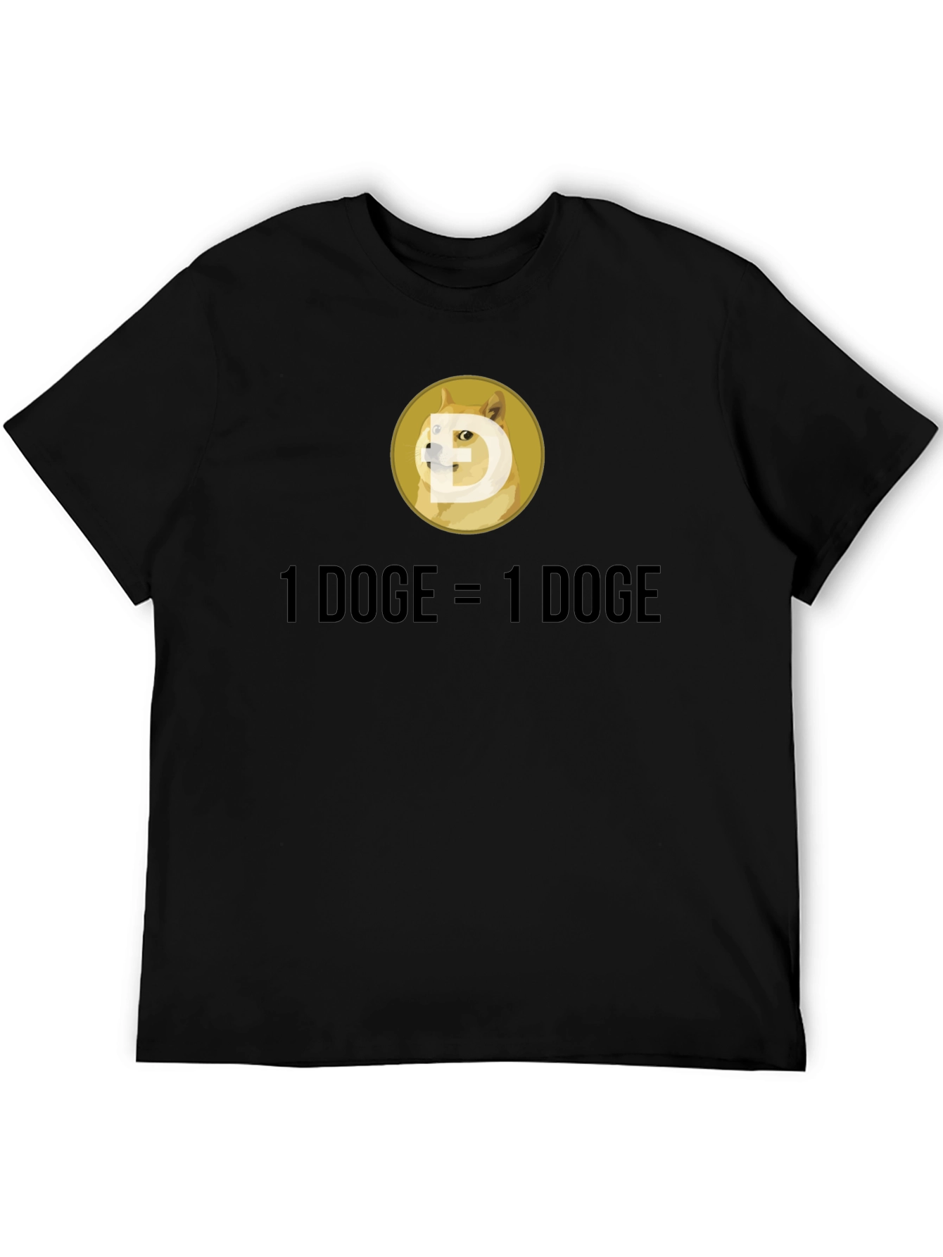 Dogecoin Crypto T-Shirt: 1 DOGE = 1 DOGE