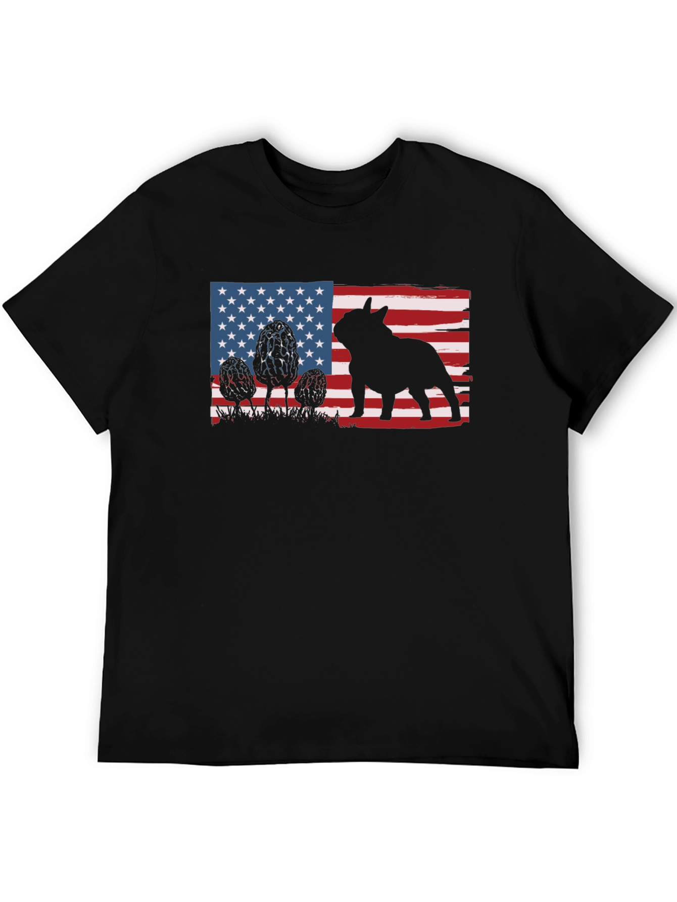 American Flag French Bulldog T-Shirt