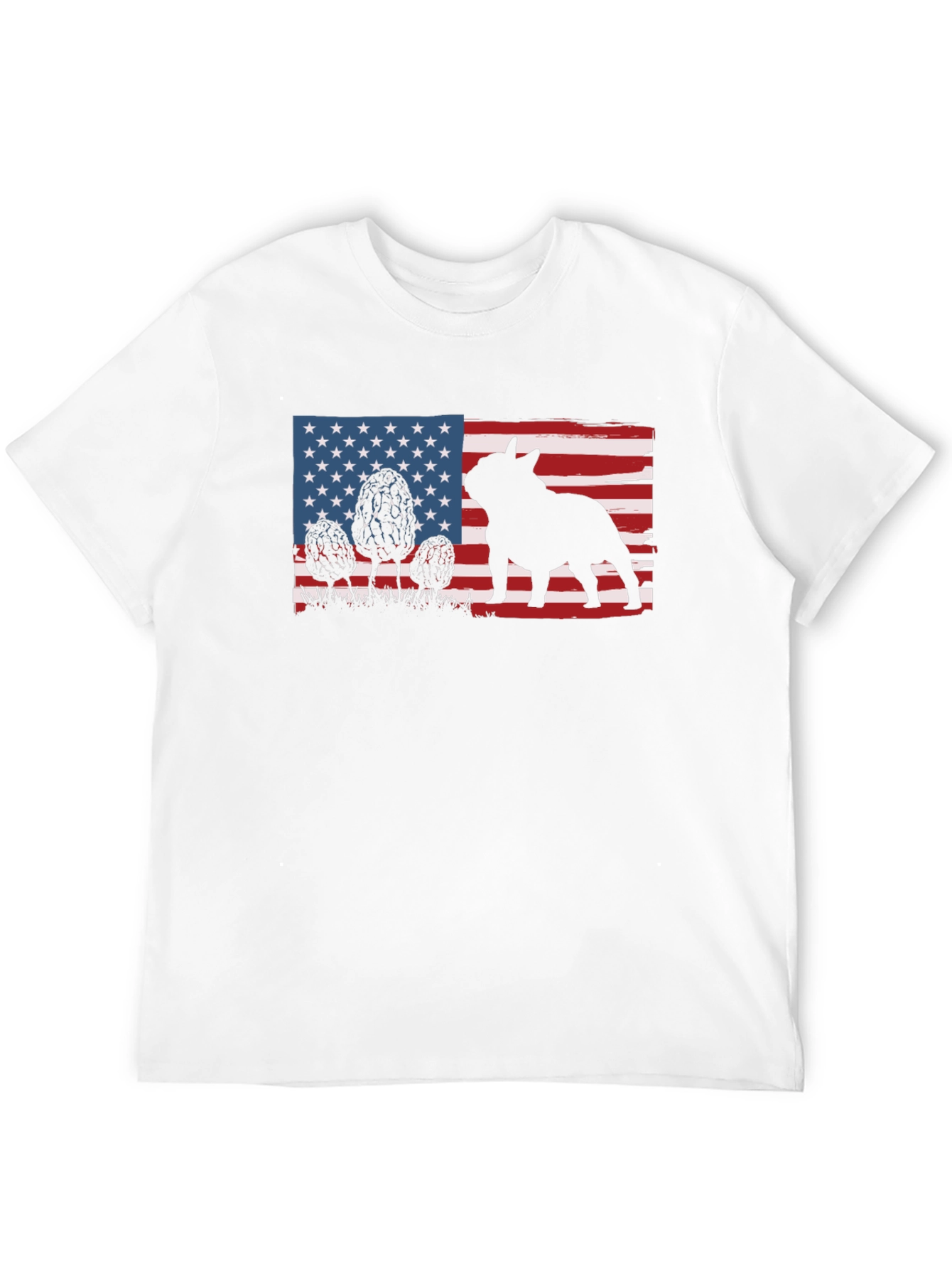 American Flag French Bulldog T-Shirt
