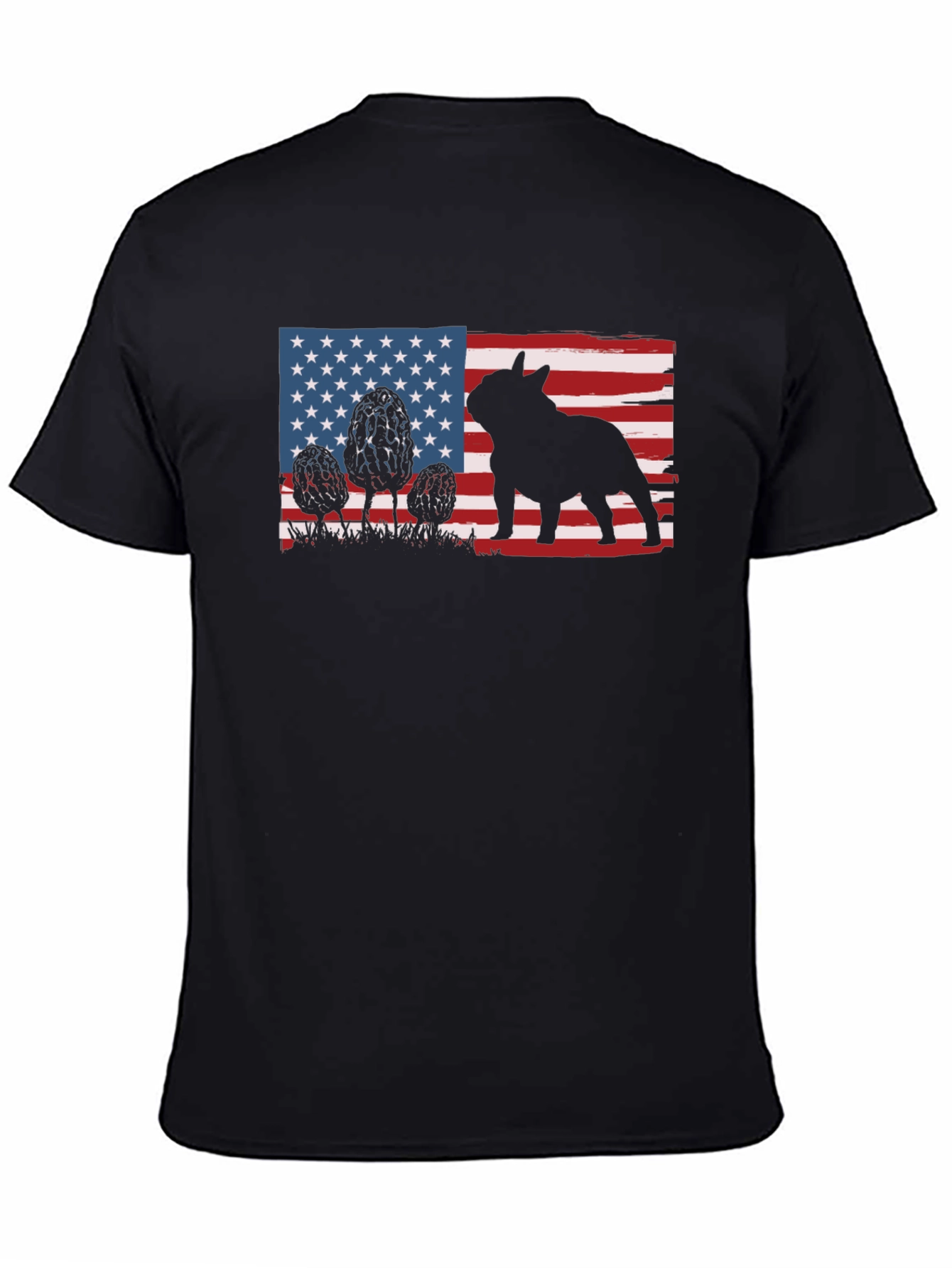 American Flag French Bulldog T-Shirt