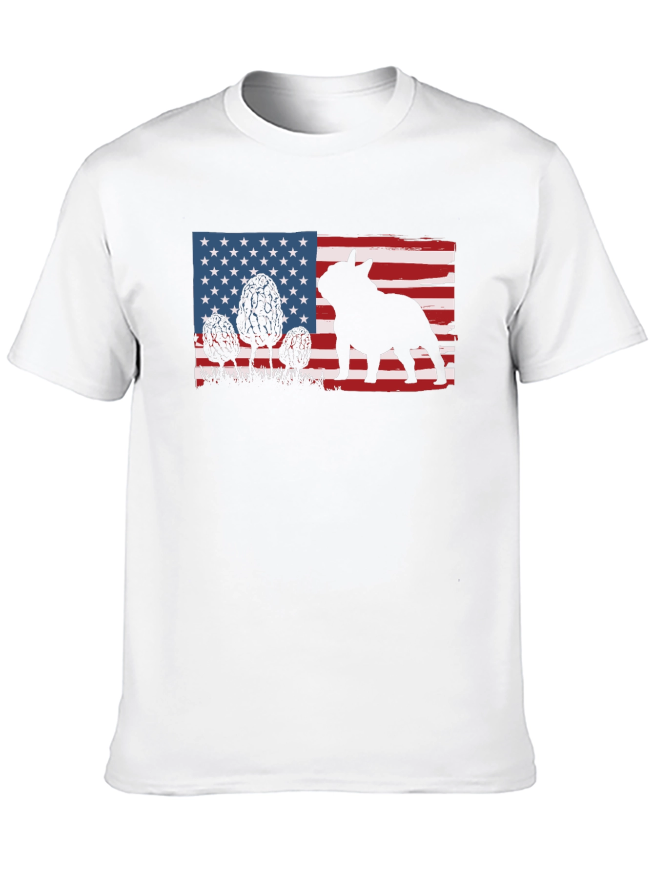 American Flag French Bulldog T-Shirt