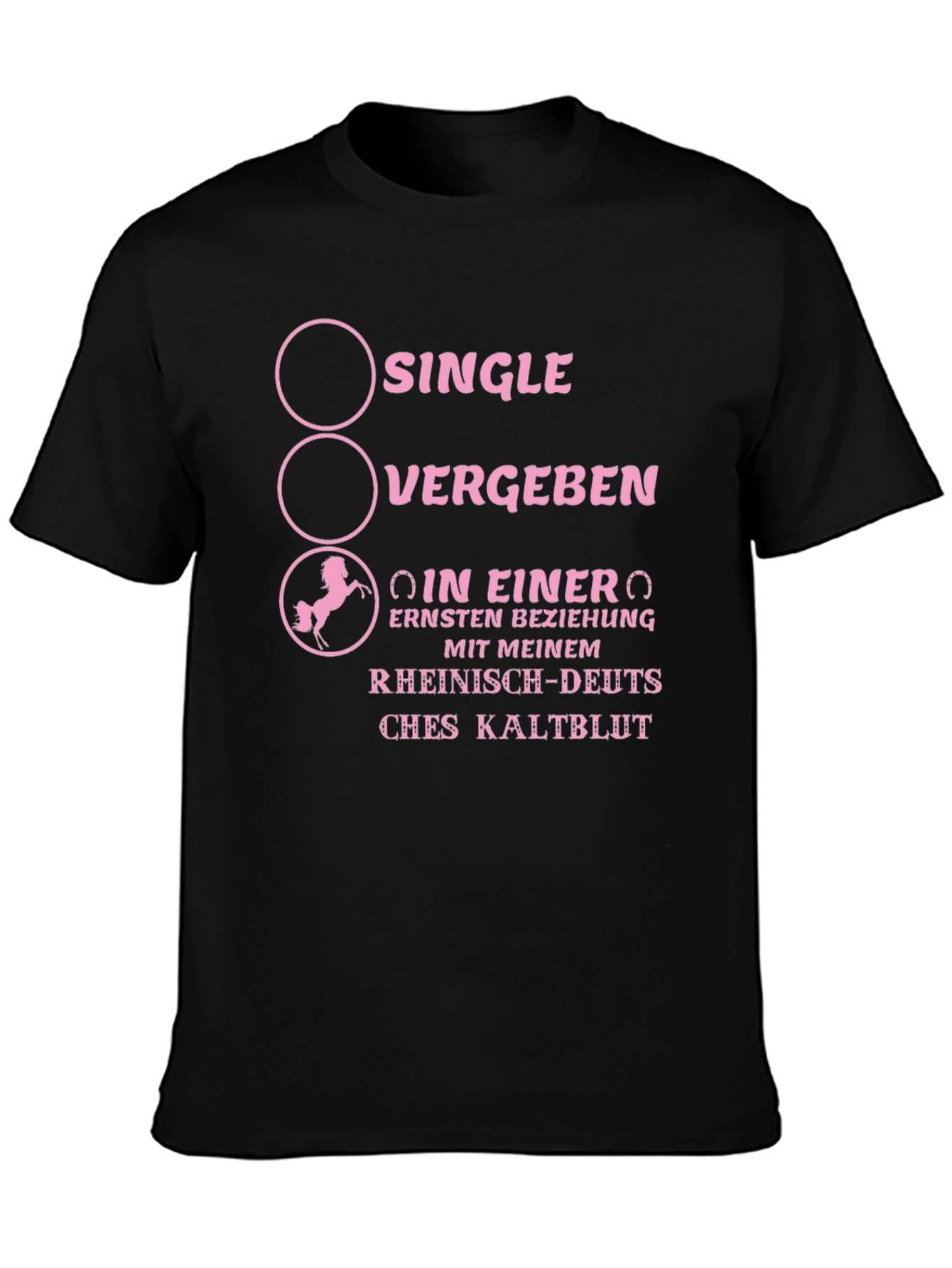 Single Horse Lover Novelty T-Shirt