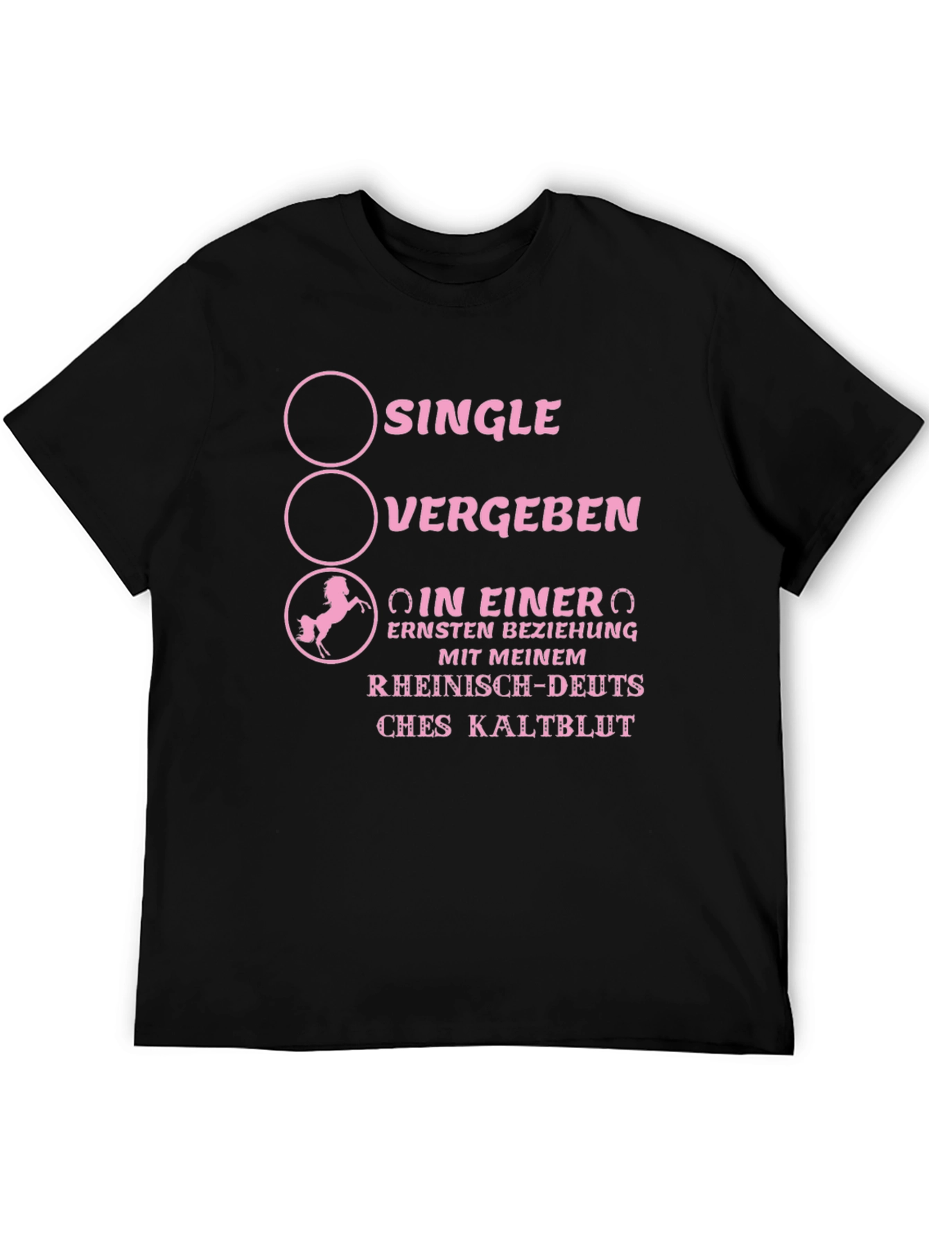 Single Horse Lover Novelty T-Shirt