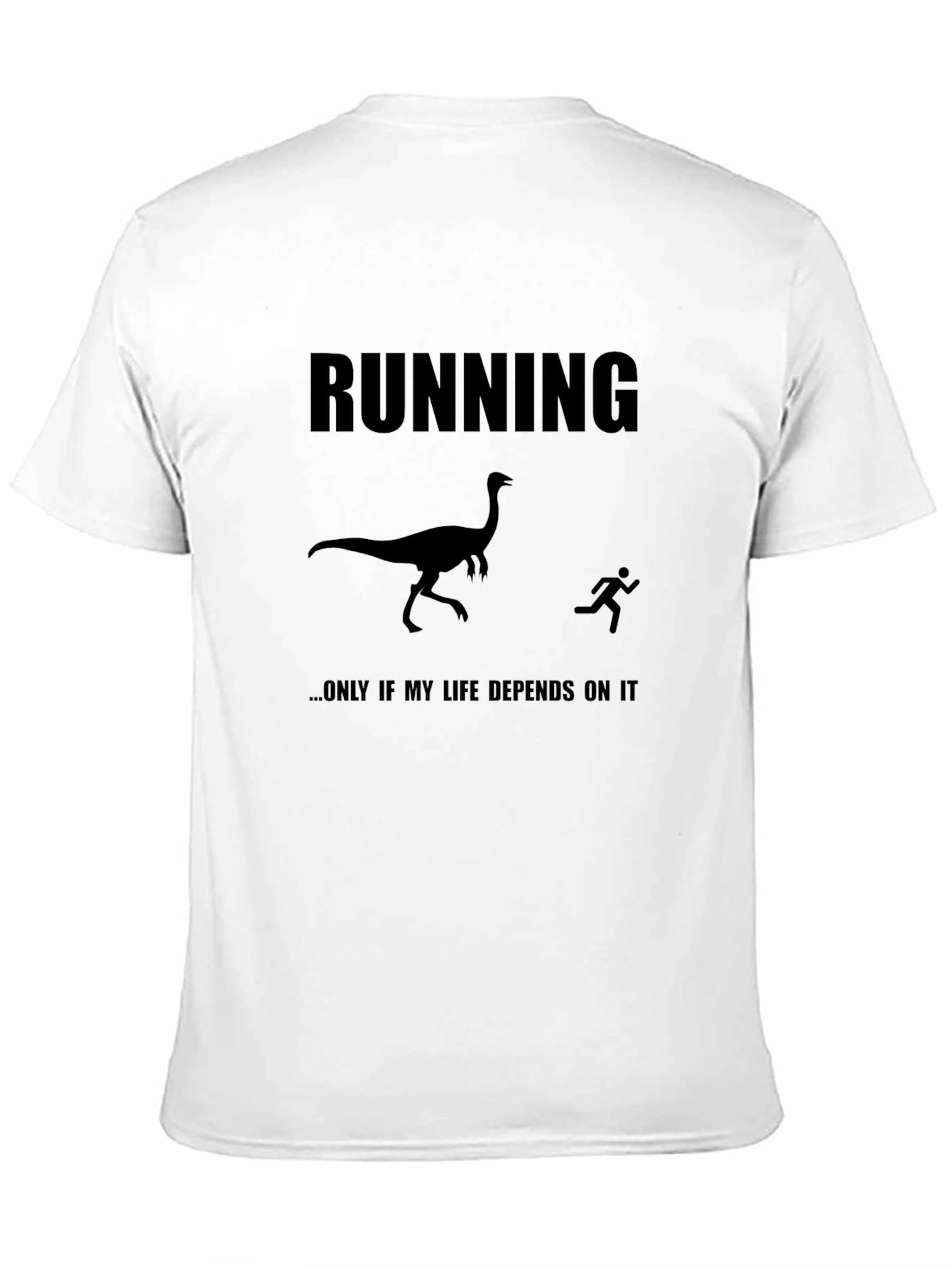 Running Dinosaur Humor T-Shirt