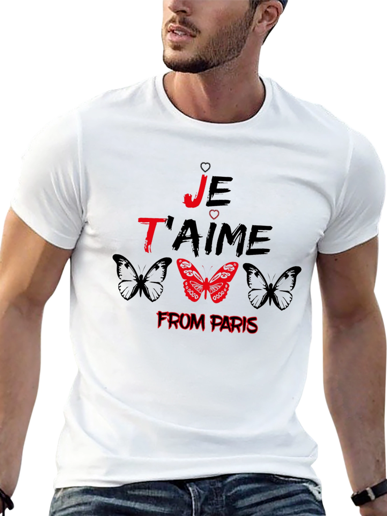 Je Taime From Paris Graphic Tee