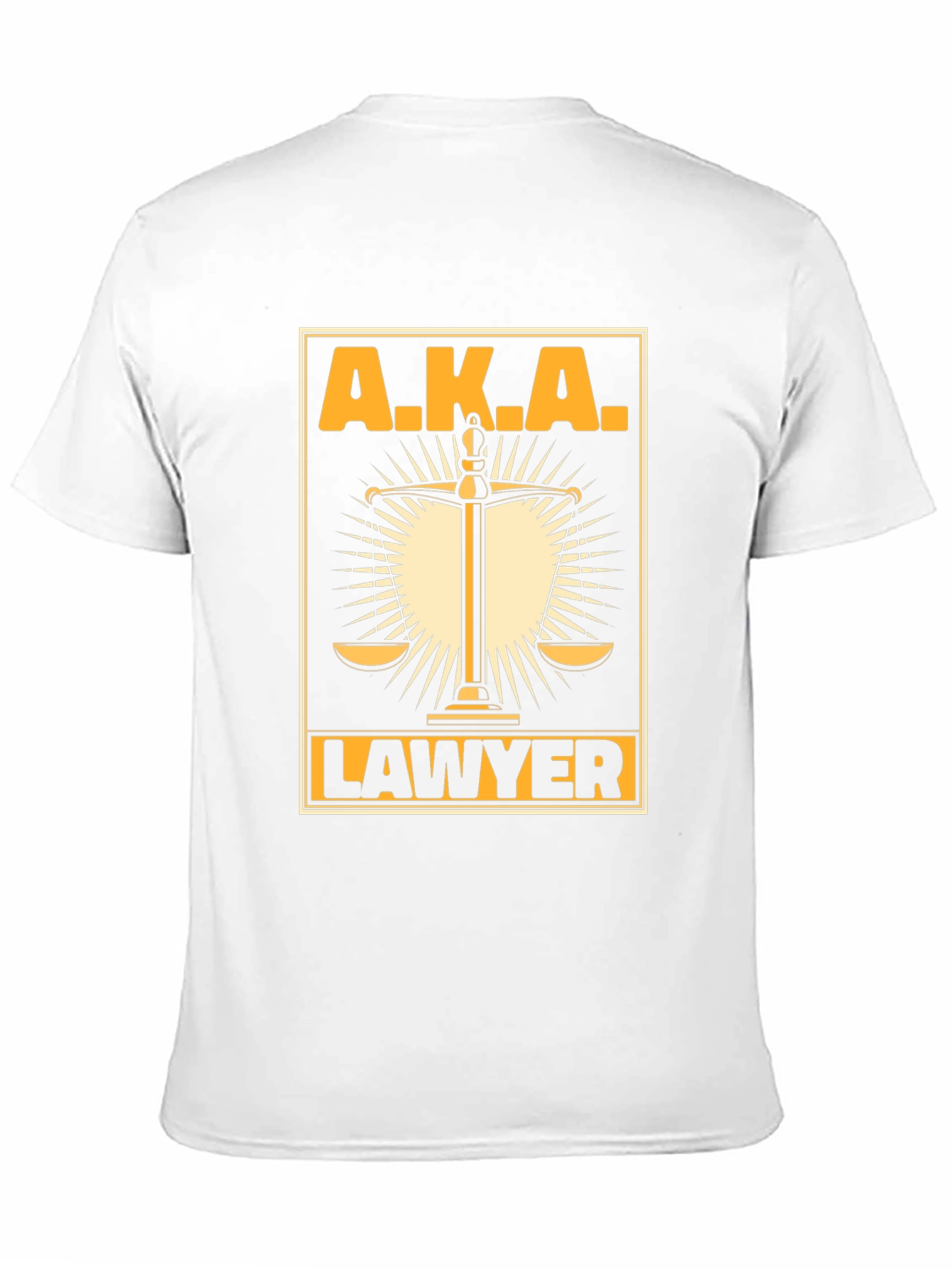 A.K.A Lawyer Graphic Tee - Scales of Justice Design