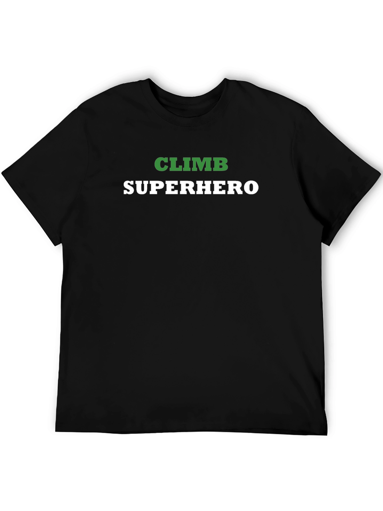 Climb Superhero T-Shirt - Black Graphic Tee