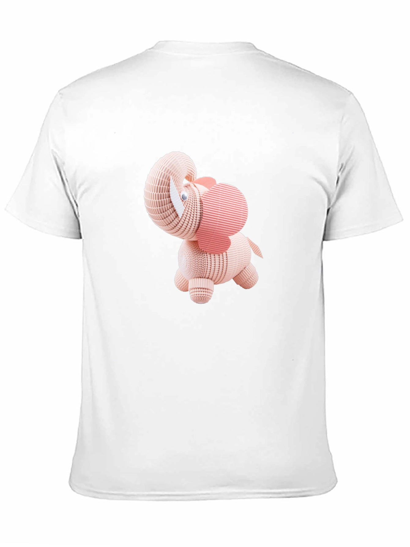 Cute 3D Elephant Graphic Tee - Black T-Shirt