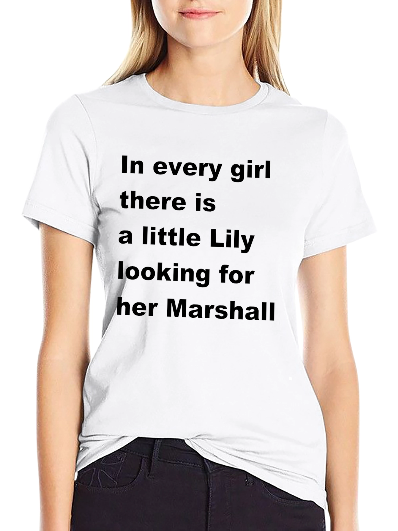 Lily and Marshall Graphic Tee - Black