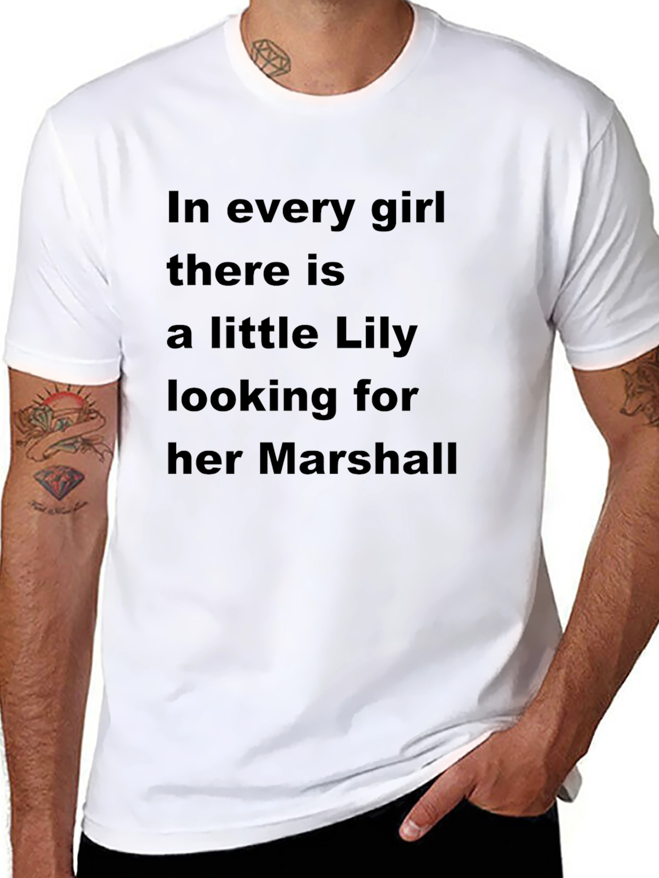 Lily and Marshall Graphic Tee - Black