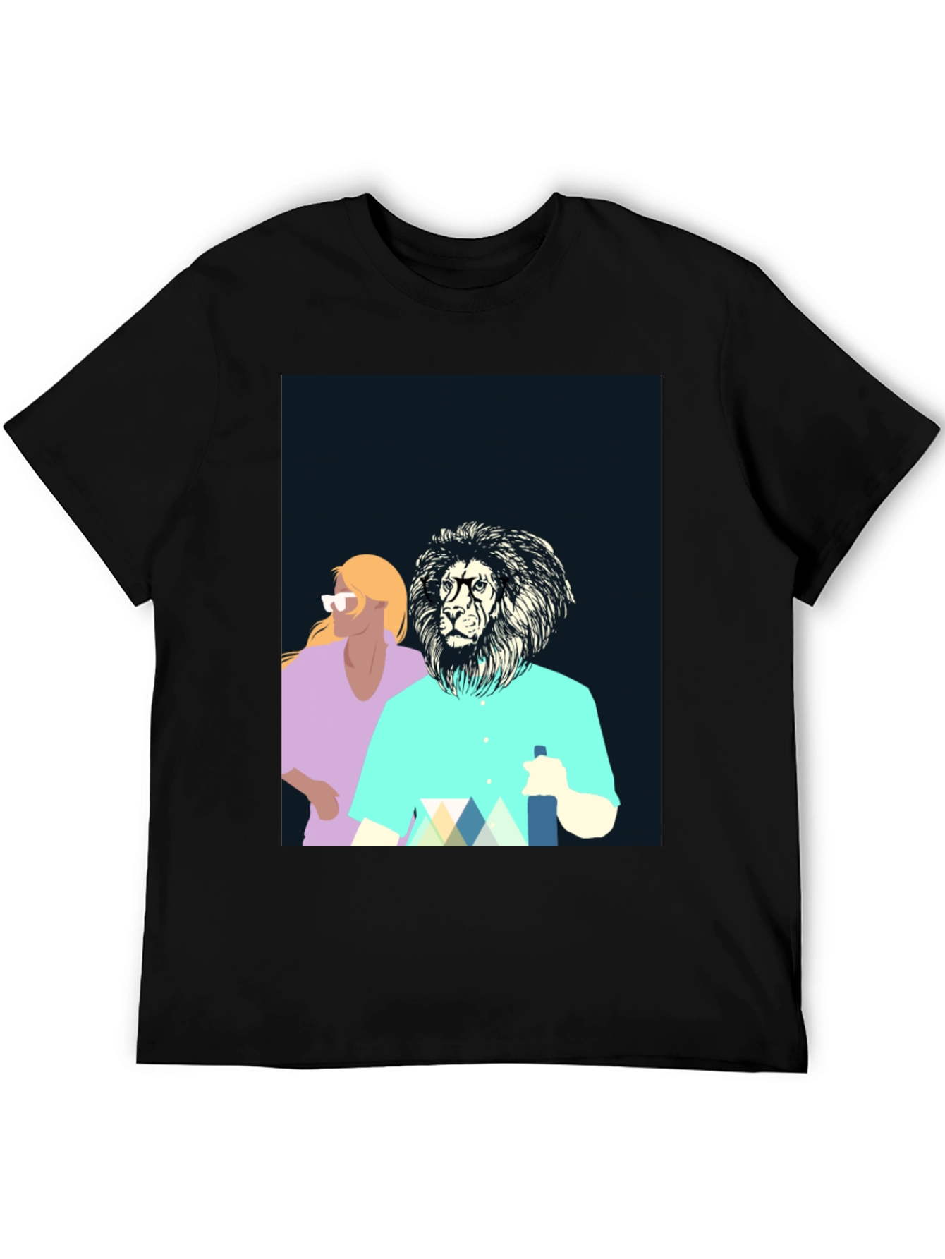 Cool Lion Graphic Tee - Unique Design
