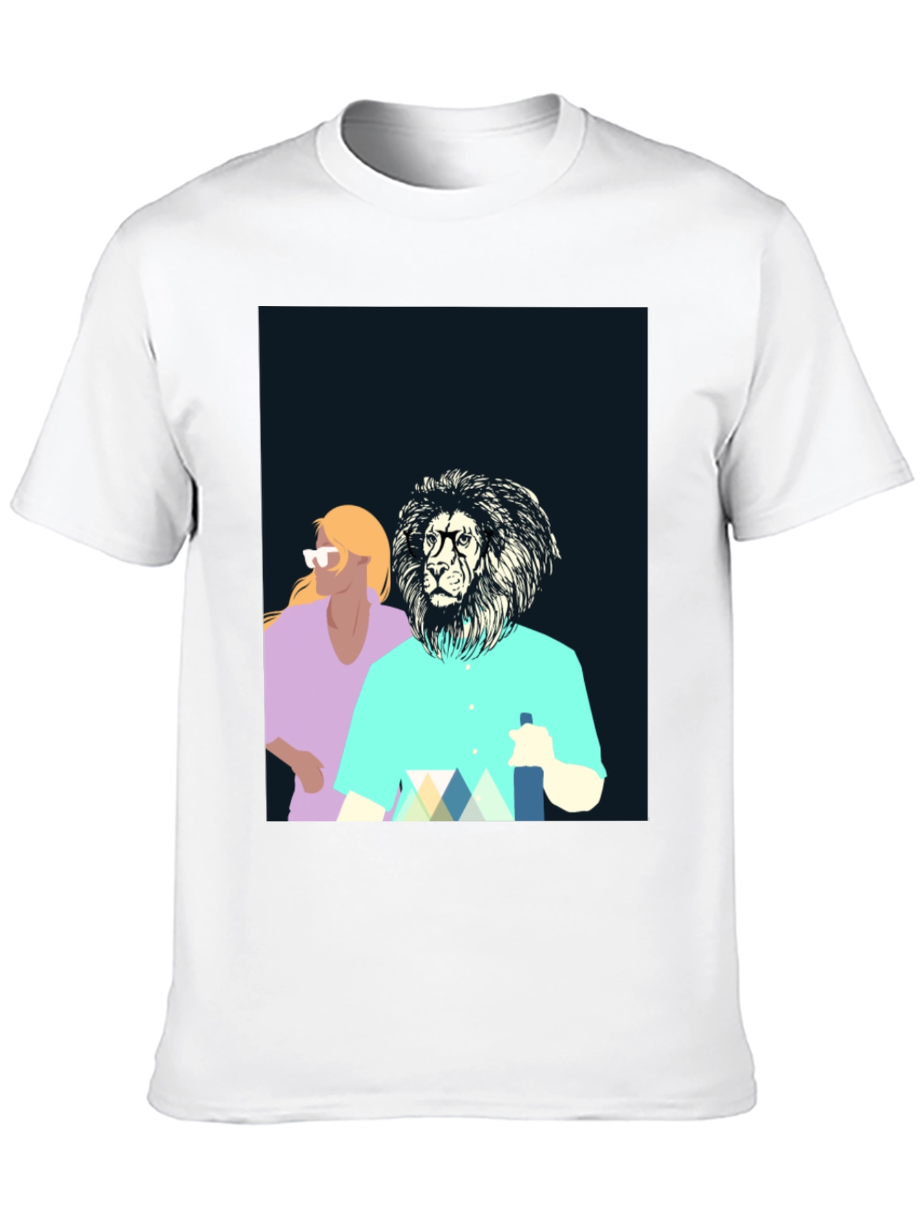 Cool Lion Graphic Tee - Unique Design