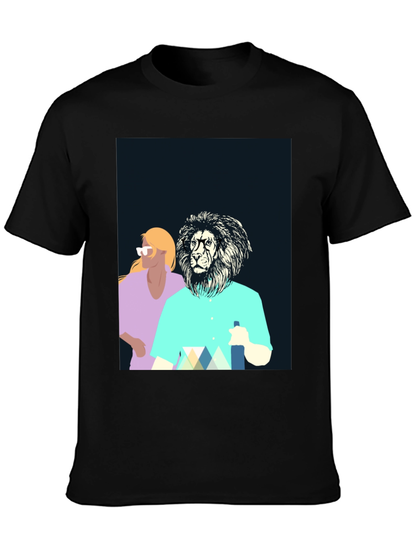 Cool Lion Graphic Tee - Unique Design