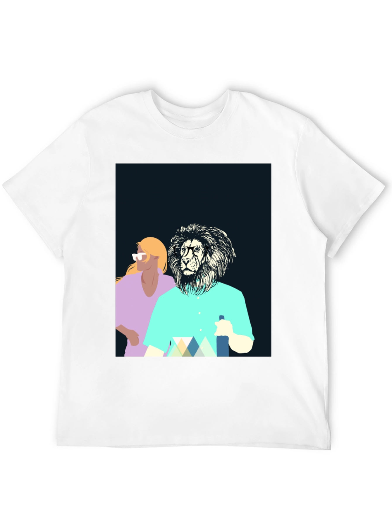 Cool Lion Graphic Tee - Unique Design