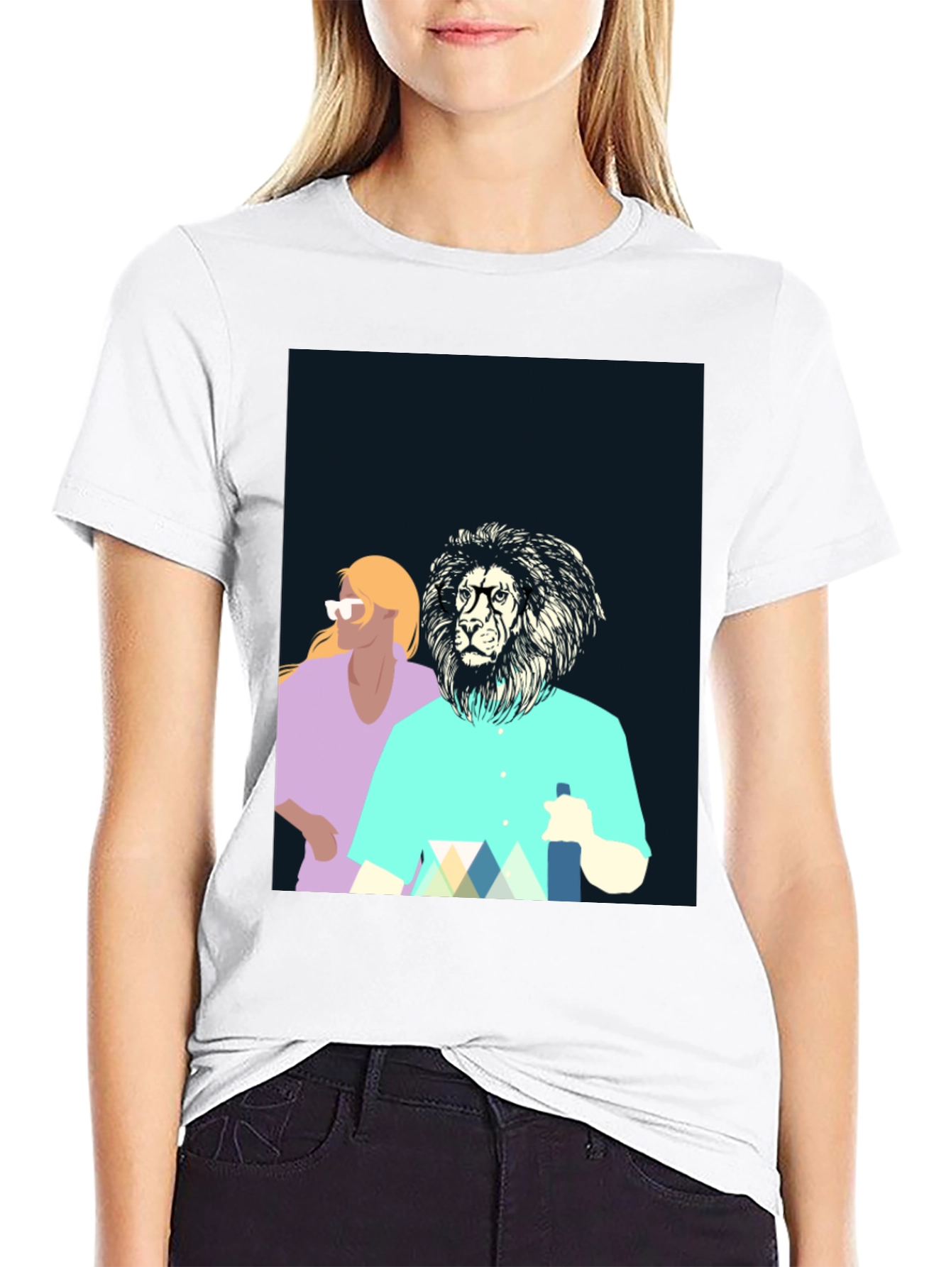 Cool Lion Graphic Tee - Unique Design