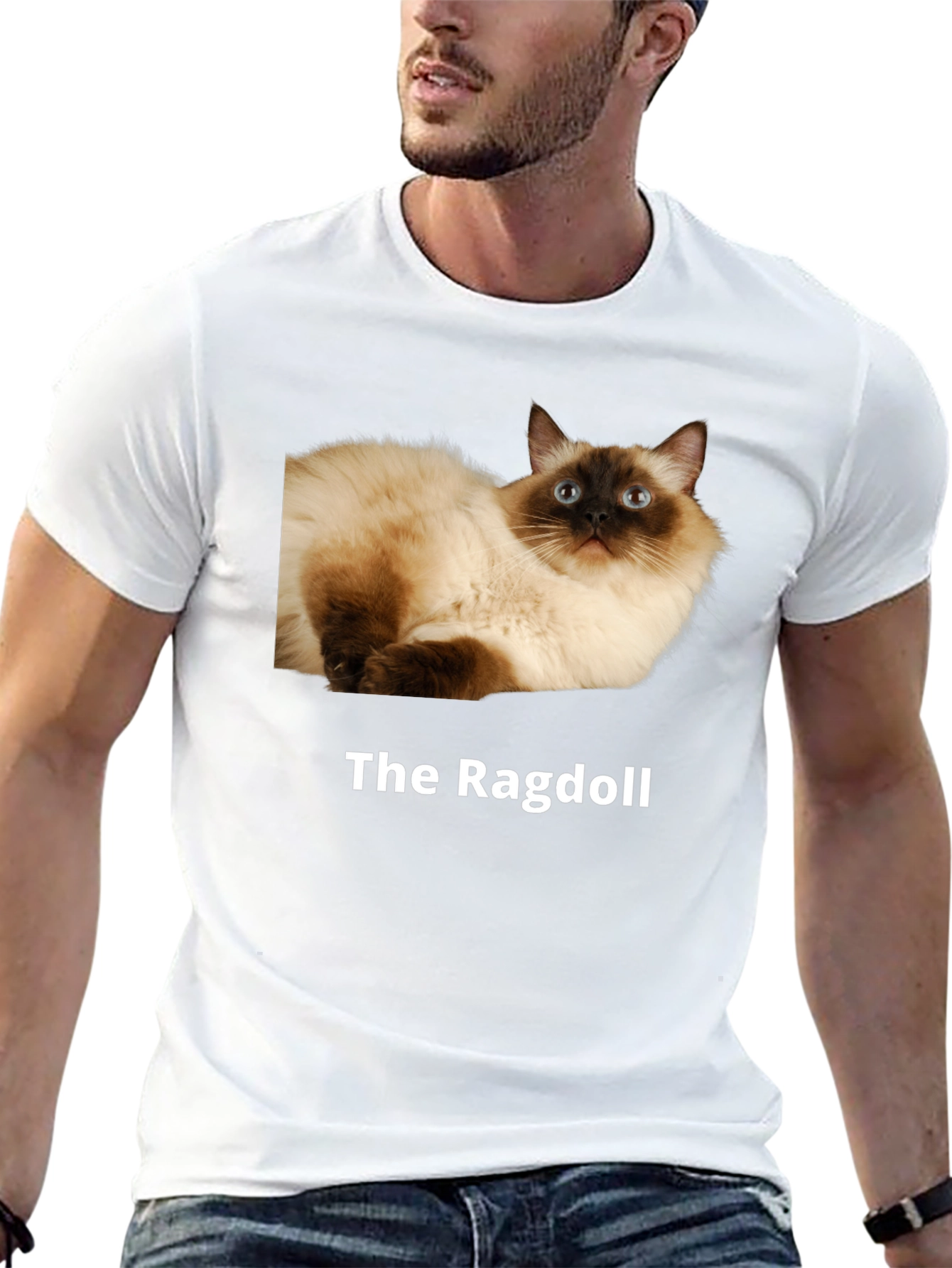Ragdoll Cat T-Shirt - Premium Cotton Blend
