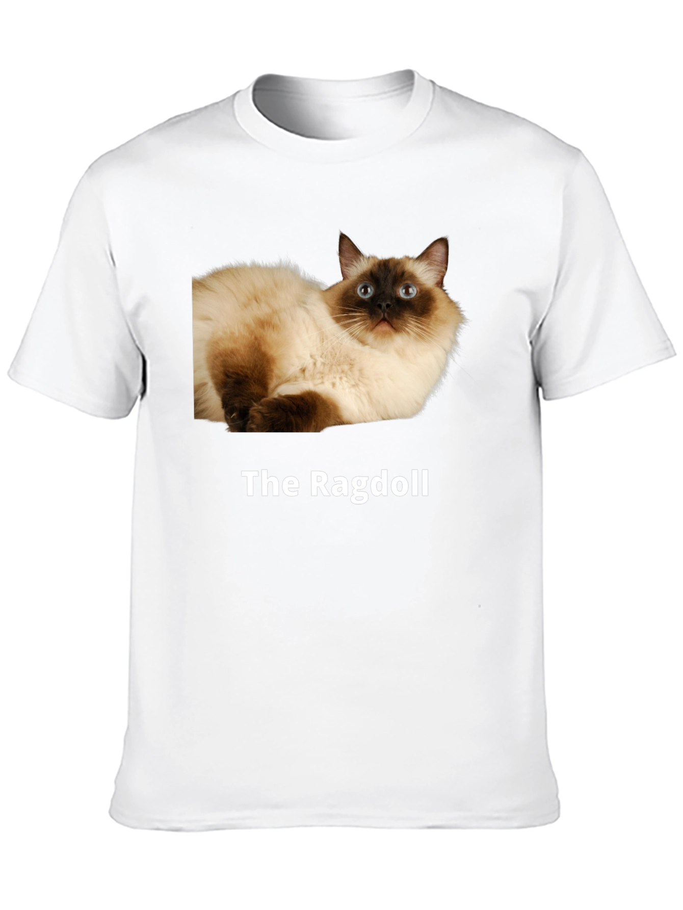 Ragdoll Cat T-Shirt - Premium Cotton Blend