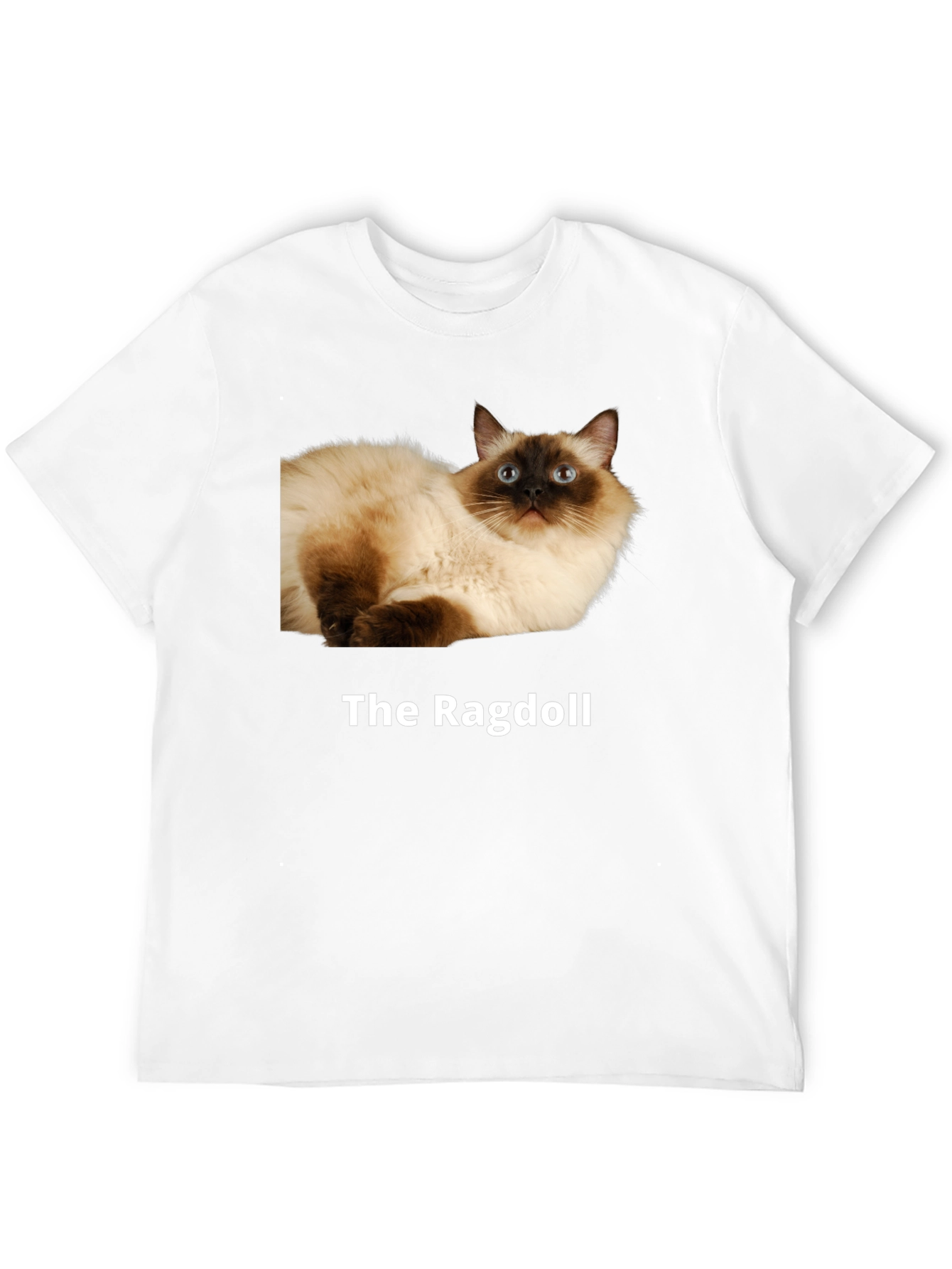Ragdoll Cat T-Shirt - Premium Cotton Blend