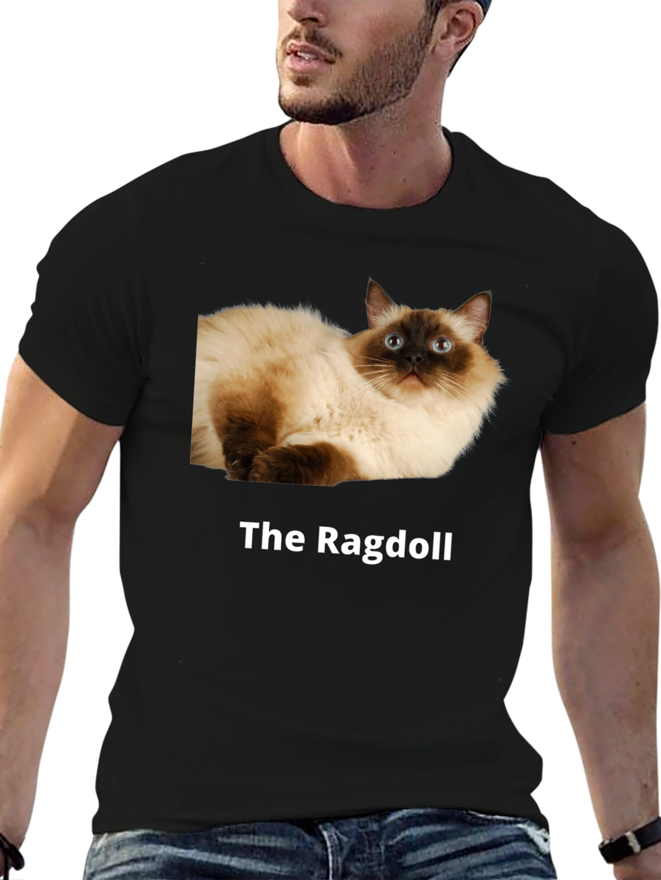 Ragdoll Cat T-Shirt - Premium Cotton Blend