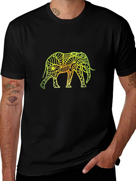 Elephant Graphic T-Shirt - Stylish Mens Tee